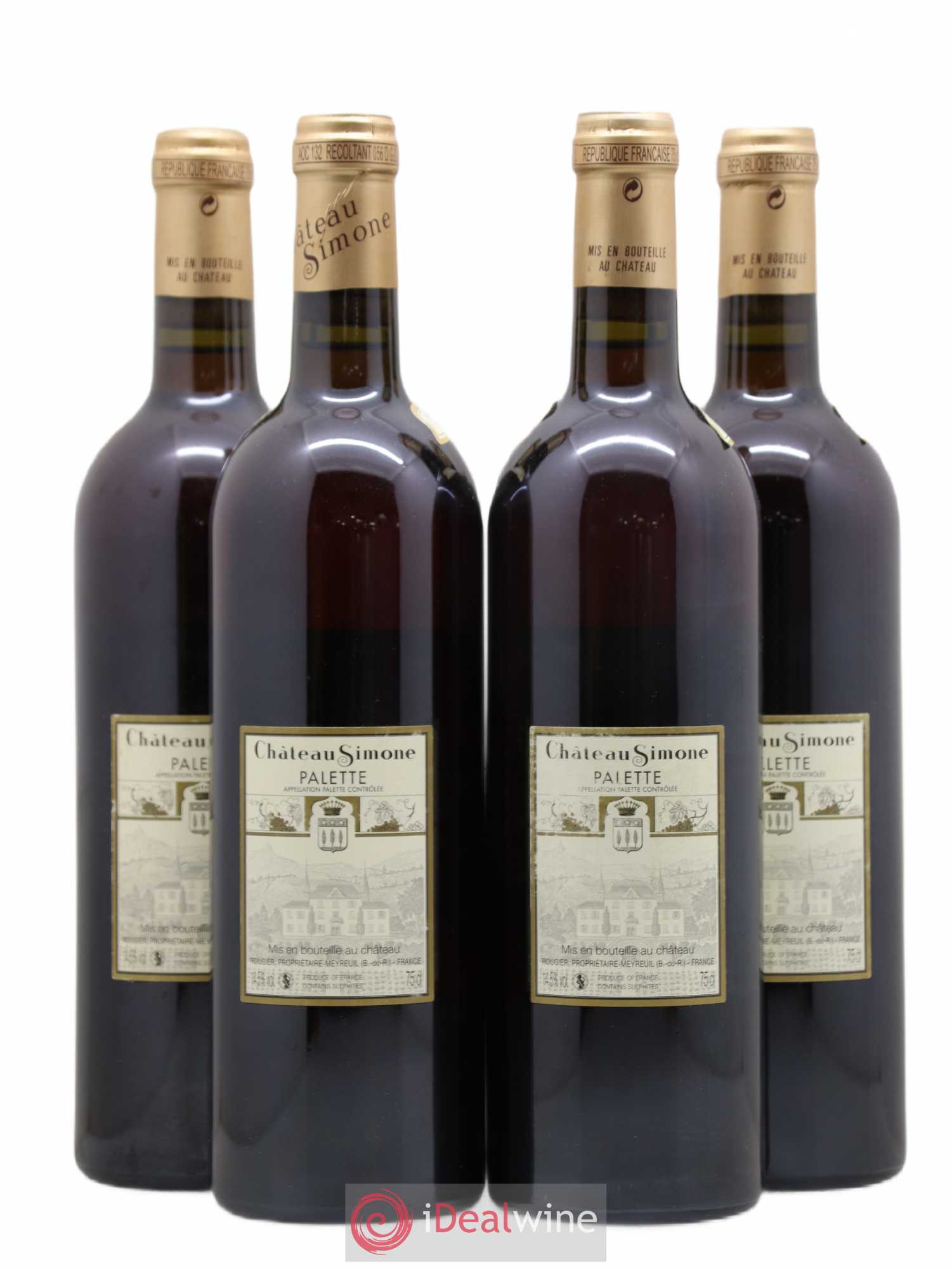 Palette Château Simone Famille Rougier 2017 - Lot de 4 bouteilles - 1