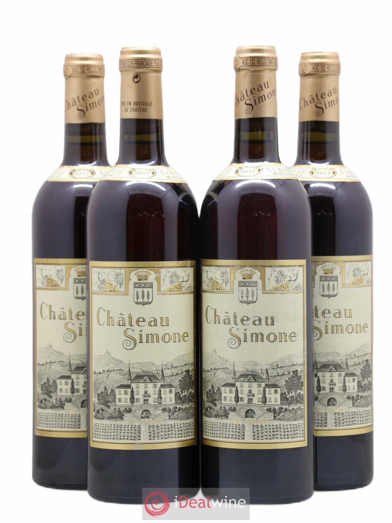 Palette Château Simone Famille Rougier 2017 - Lot de 4 bouteilles - 0