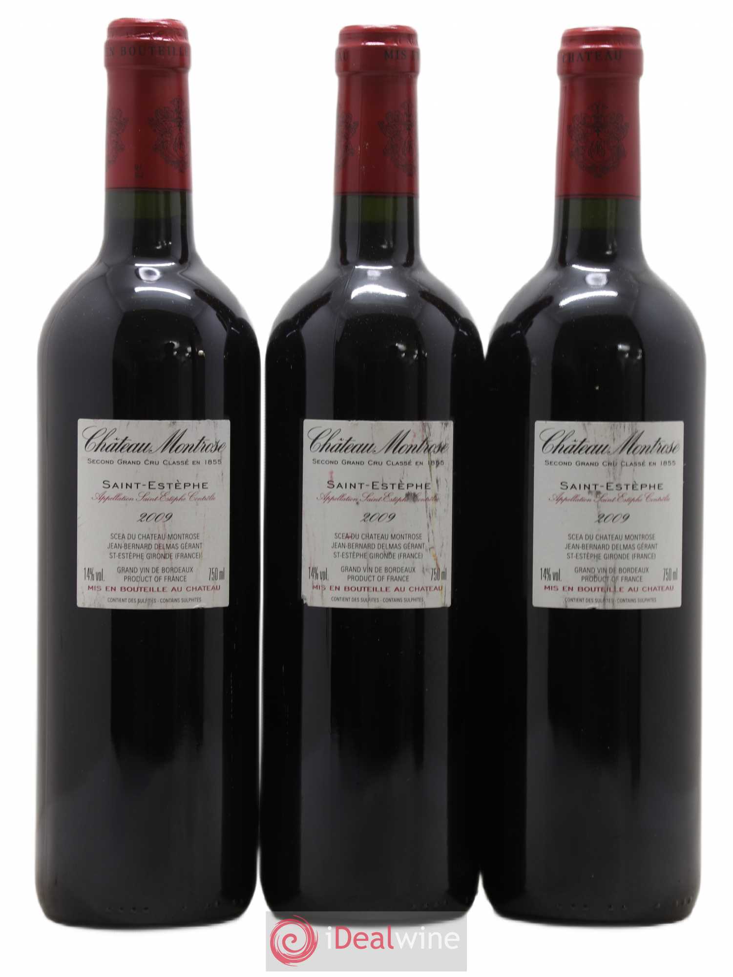 Château Montrose 2ème Grand Cru Classé 2009 - Lot de 3 bouteilles - 1