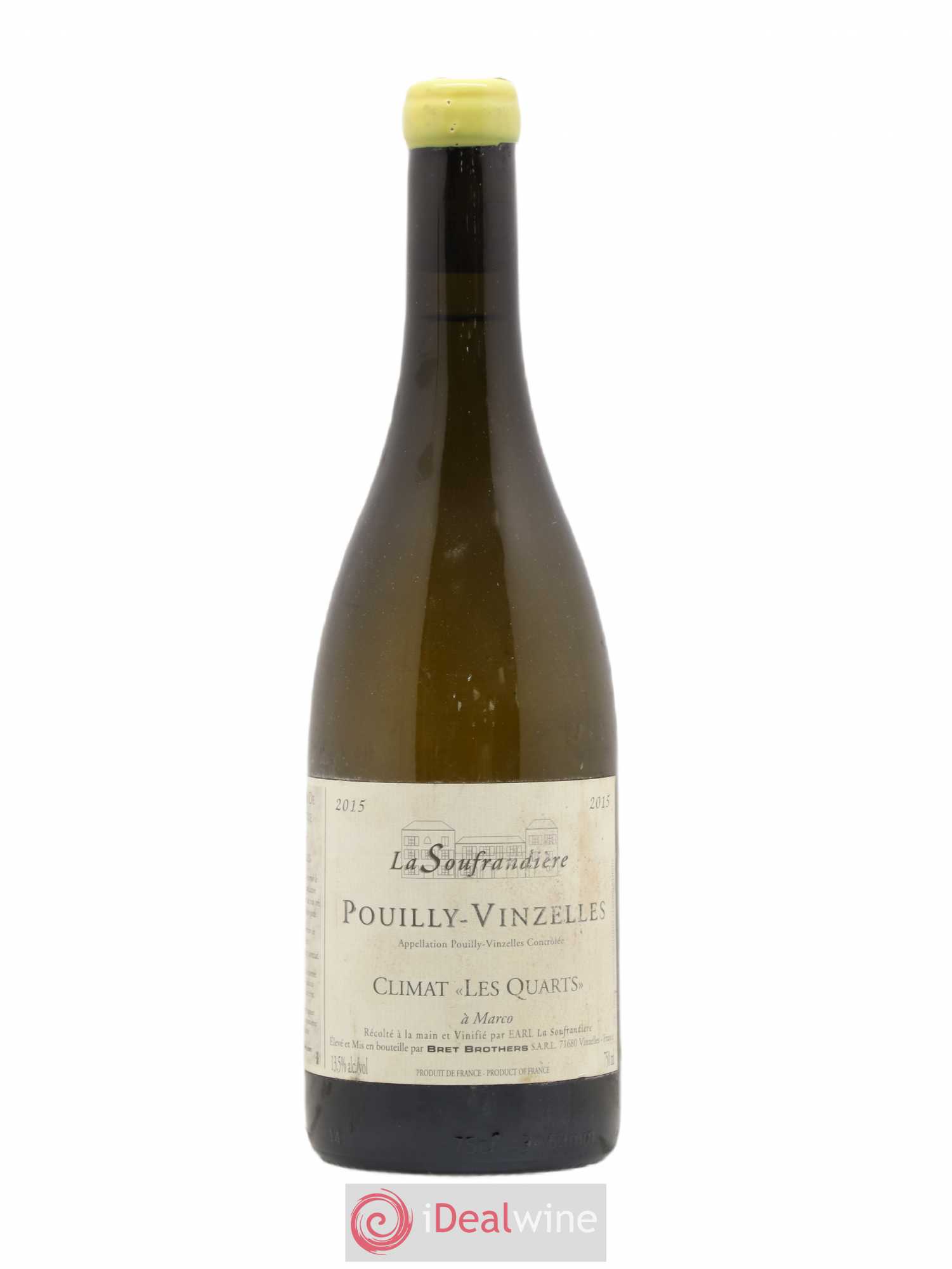 Pouilly-Vinzelles Les Quarts La Soufrandière - Bret Brothers 2015 - Lot de 1 bouteille - 0