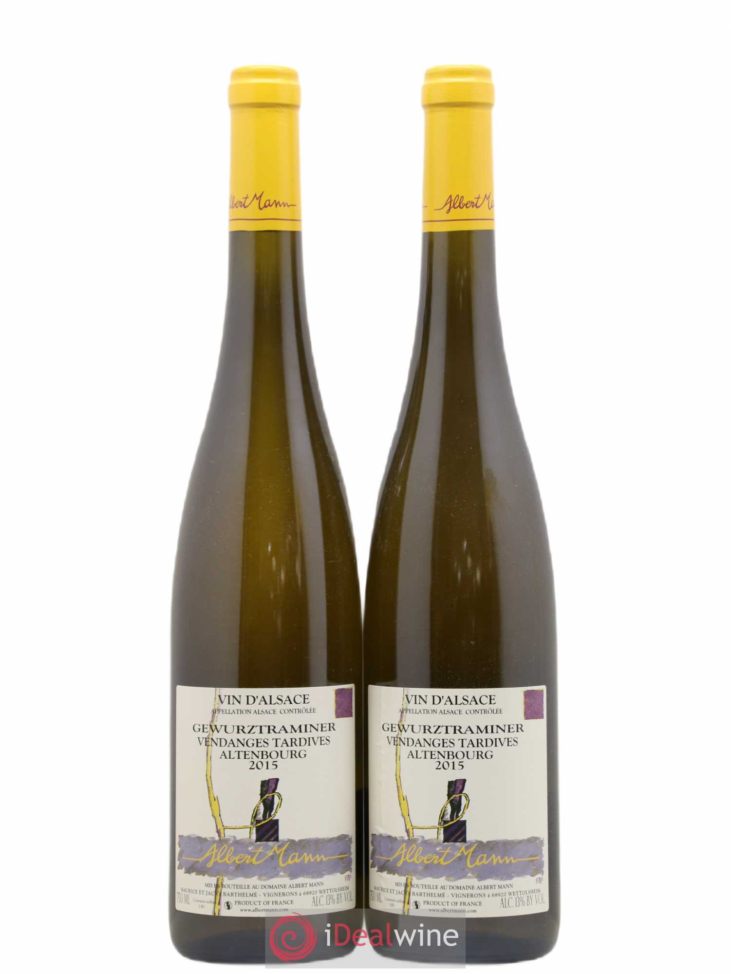 Gewurztraminer Vendanges Tardives Altenbourg Albert Mann 2015 - Lotto di 2 bottiglie - 0