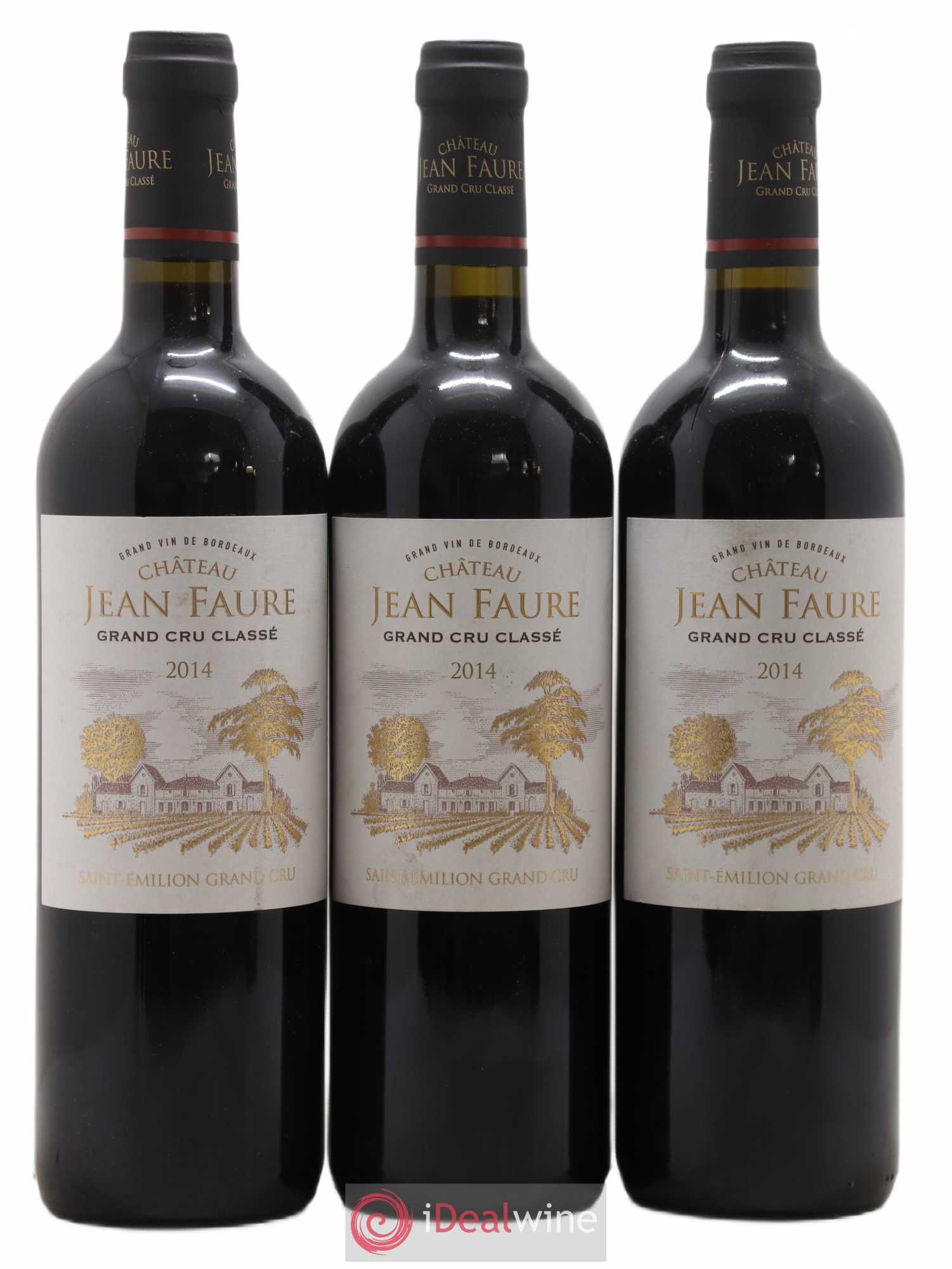 Château Jean Faure Grand Cru Classé 2014 - Lot de 3 bouteilles - 0