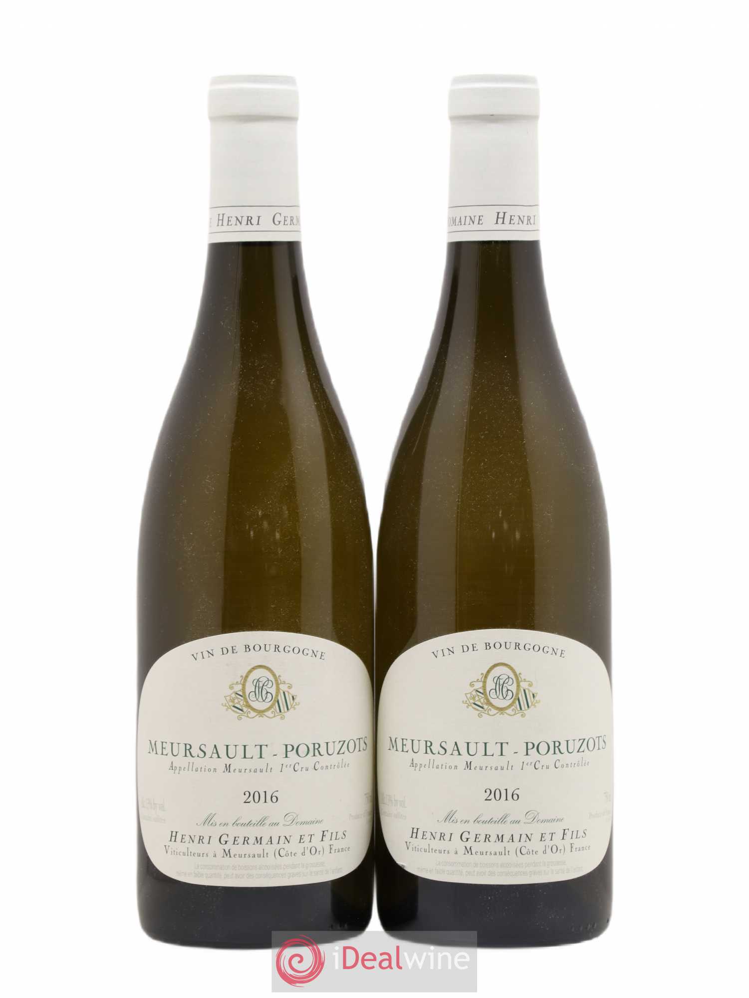 Meursault 1er Cru Poruzots Henri Germain 2016 - Lot de 2 bouteilles - 0