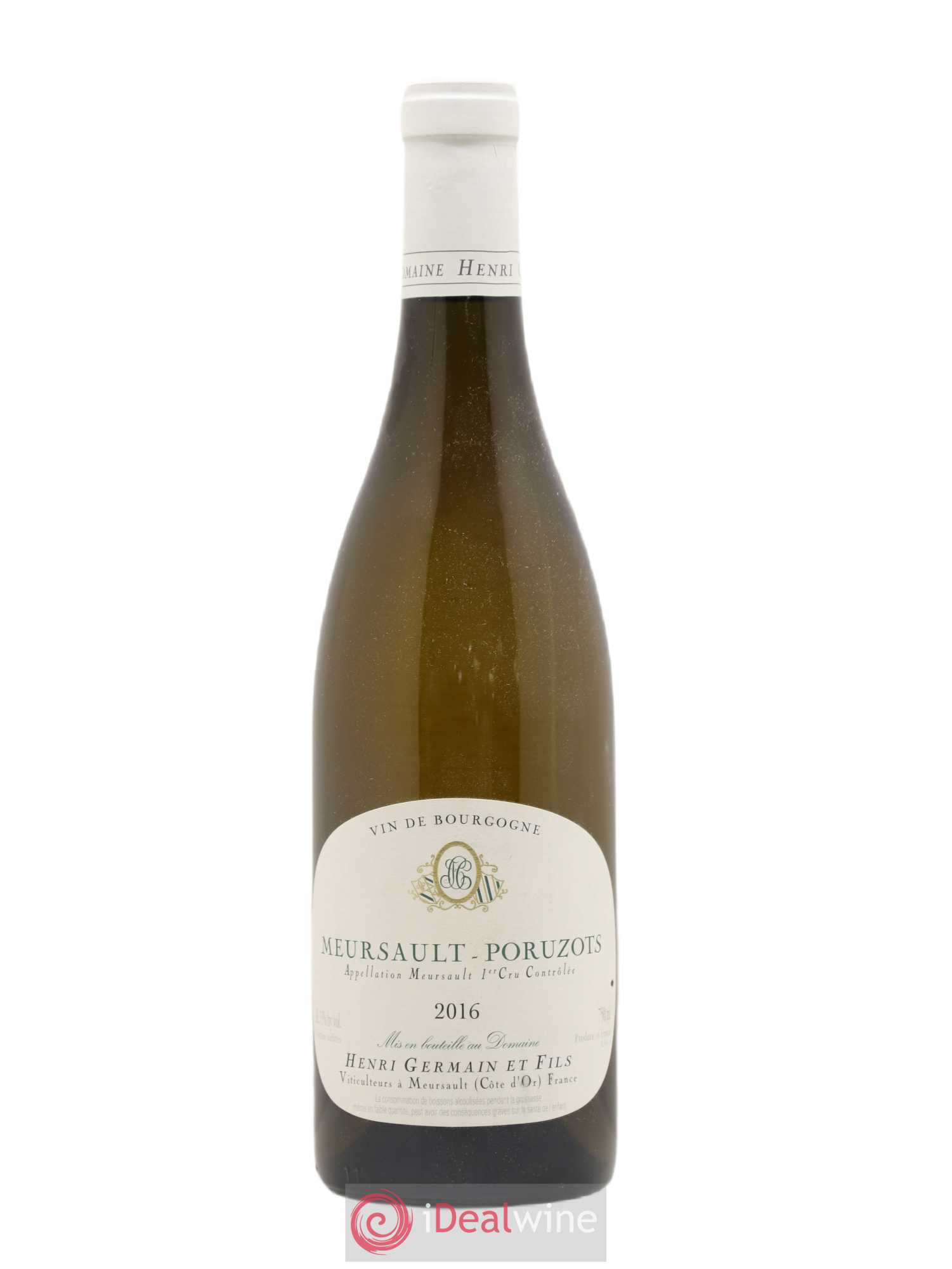 Meursault 1er Cru Poruzots Henri Germain 2016 - Lot de 1 bouteille - 0