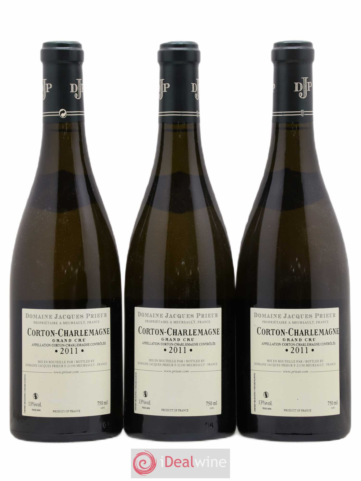 Corton-Charlemagne Grand Cru Jacques Prieur (Domaine) 2011 - Lot de 3 bouteilles - 1