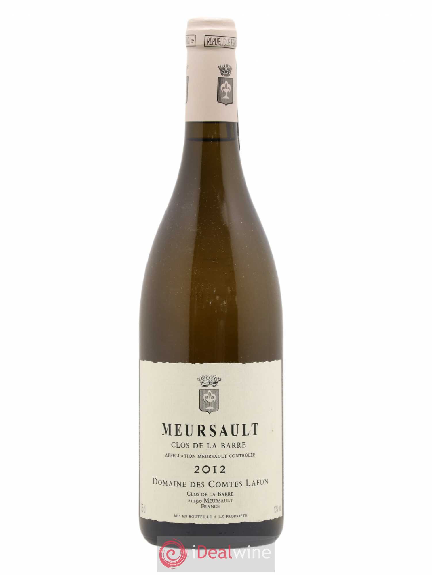Meursault Clos de la Barre Comtes Lafon (Domaine des) 2012 - Lot de 1 bouteille - 0