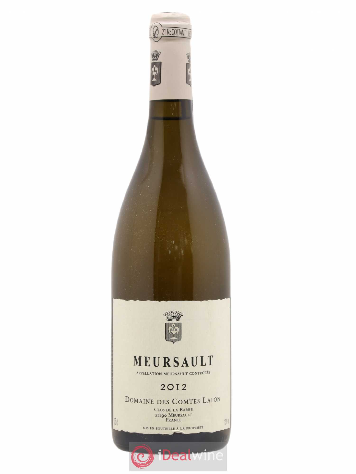 Meursault Comtes Lafon (Domaine des) 2012 - Lot de 1 bouteille - 0