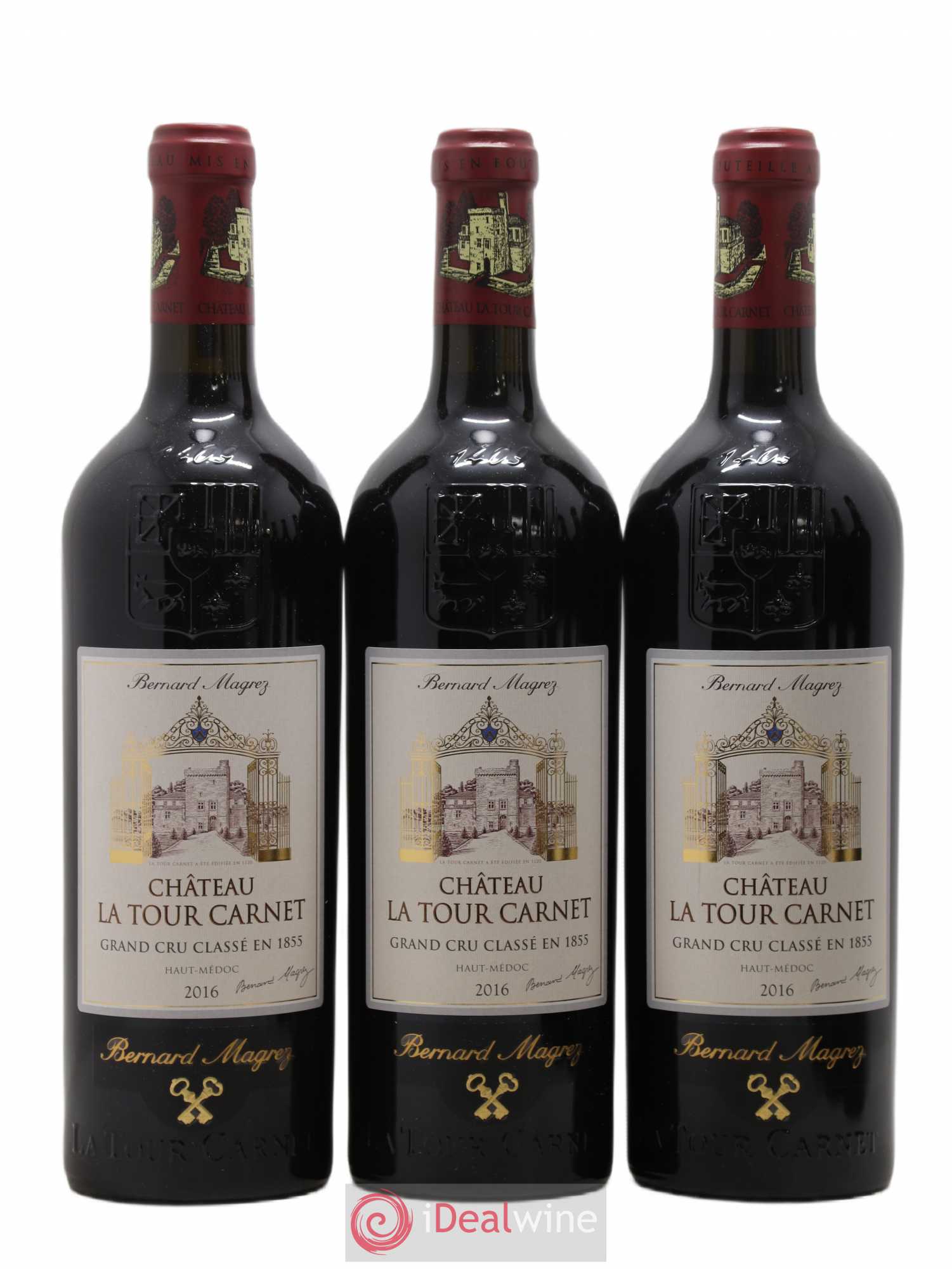 Château la Tour Carnet 4ème Grand Cru Classé 2016 - Lot de 6 bouteilles - 1