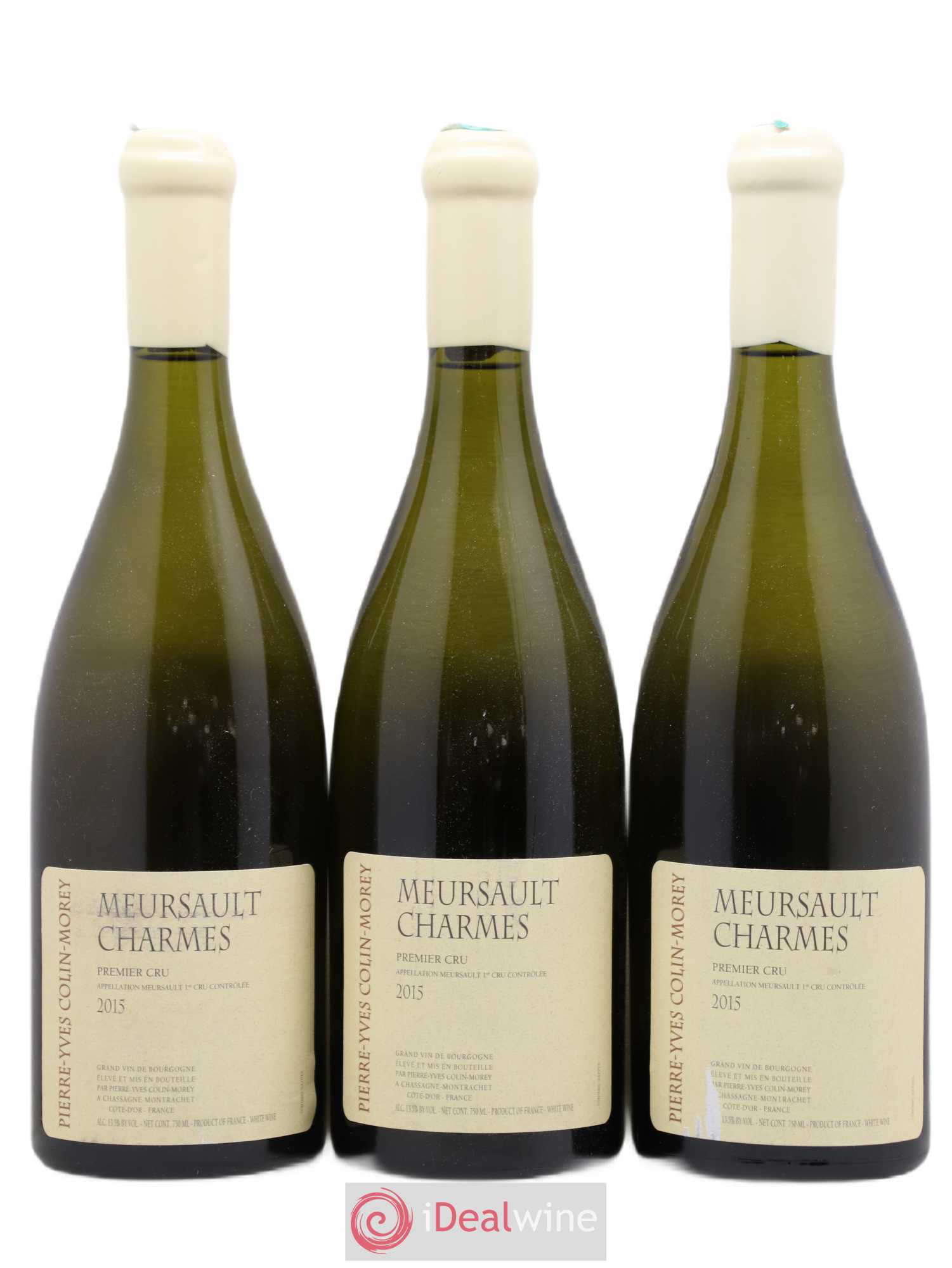 Meursault 1er Cru Charmes Pierre-Yves Colin Morey 2015 - Lot de 3 bouteilles - 0