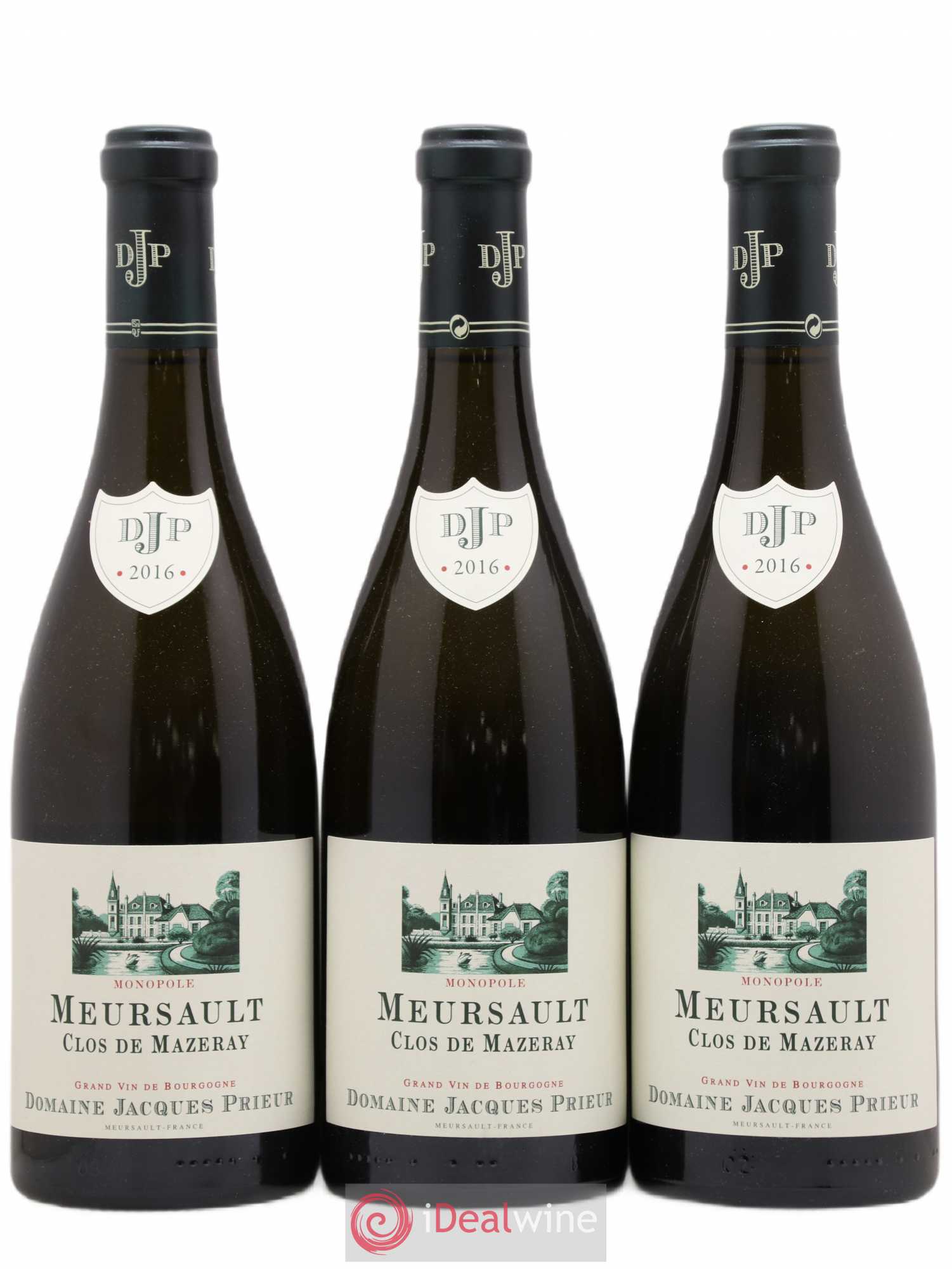 Meursault Clos de Mazeray Monopole Jacques Prieur (Domaine) 2016 - Lot de 3 bouteilles - 0