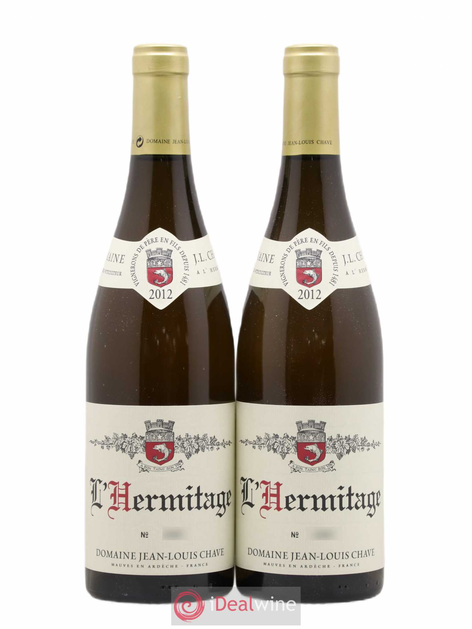 Hermitage Jean-Louis Chave 2012 - Lot de 2 bouteilles - 0