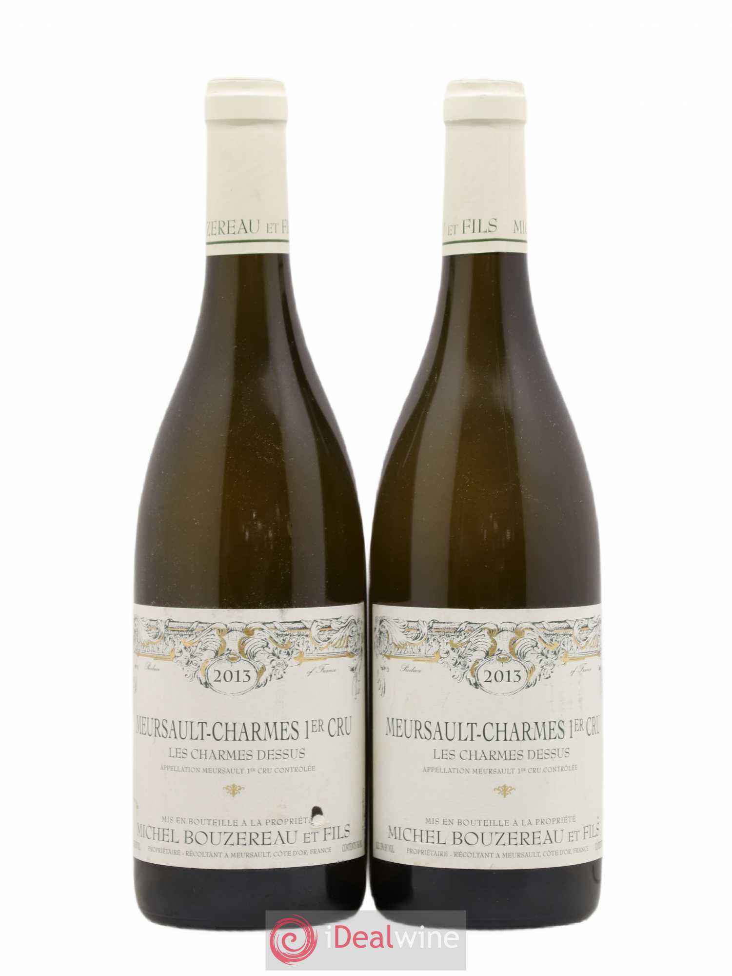 Meursault 1er Cru Charmes Les Charmes Dessus Michel Bouzereau et Fils (Domaine) 2013 - Lot de 2 bouteilles - 0