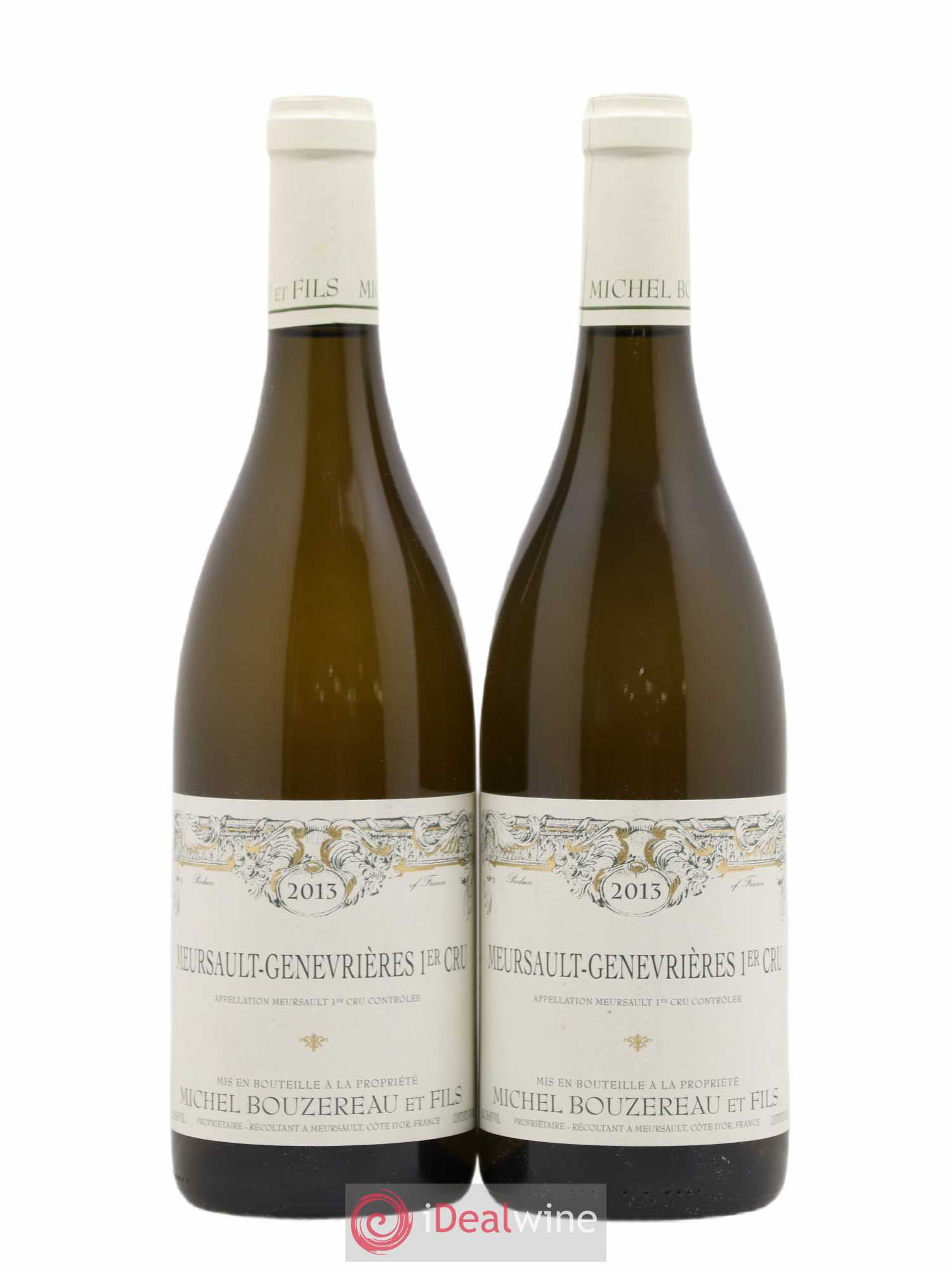 Meursault 1er Cru Les Genevrières Michel Bouzereau et Fils (Domaine) 2013 - Lot de 2 bouteilles - 0
