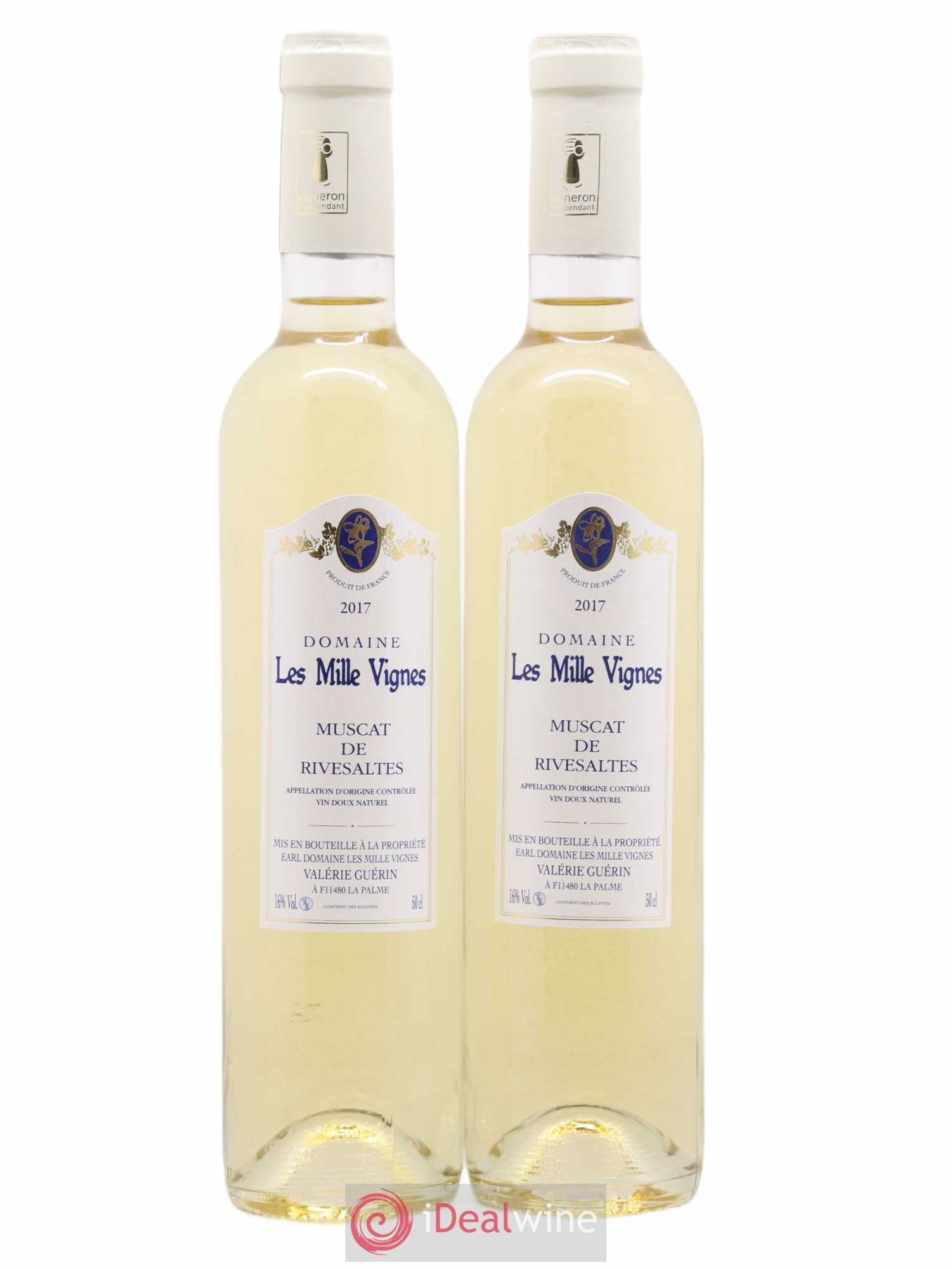 Muscat de Rivesaltes Domaine les Milles Vignes 50cl 2017 - Posten von 2 Flaschen - 0