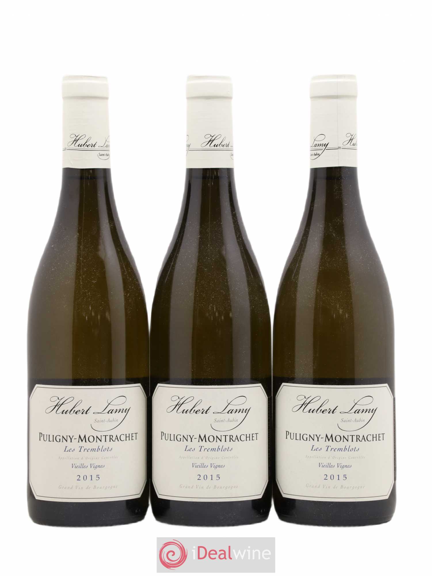 Puligny-Montrachet Les Tremblots Vieilles Vignes Hubert Lamy 2015 - Lot de 3 bouteilles - 0