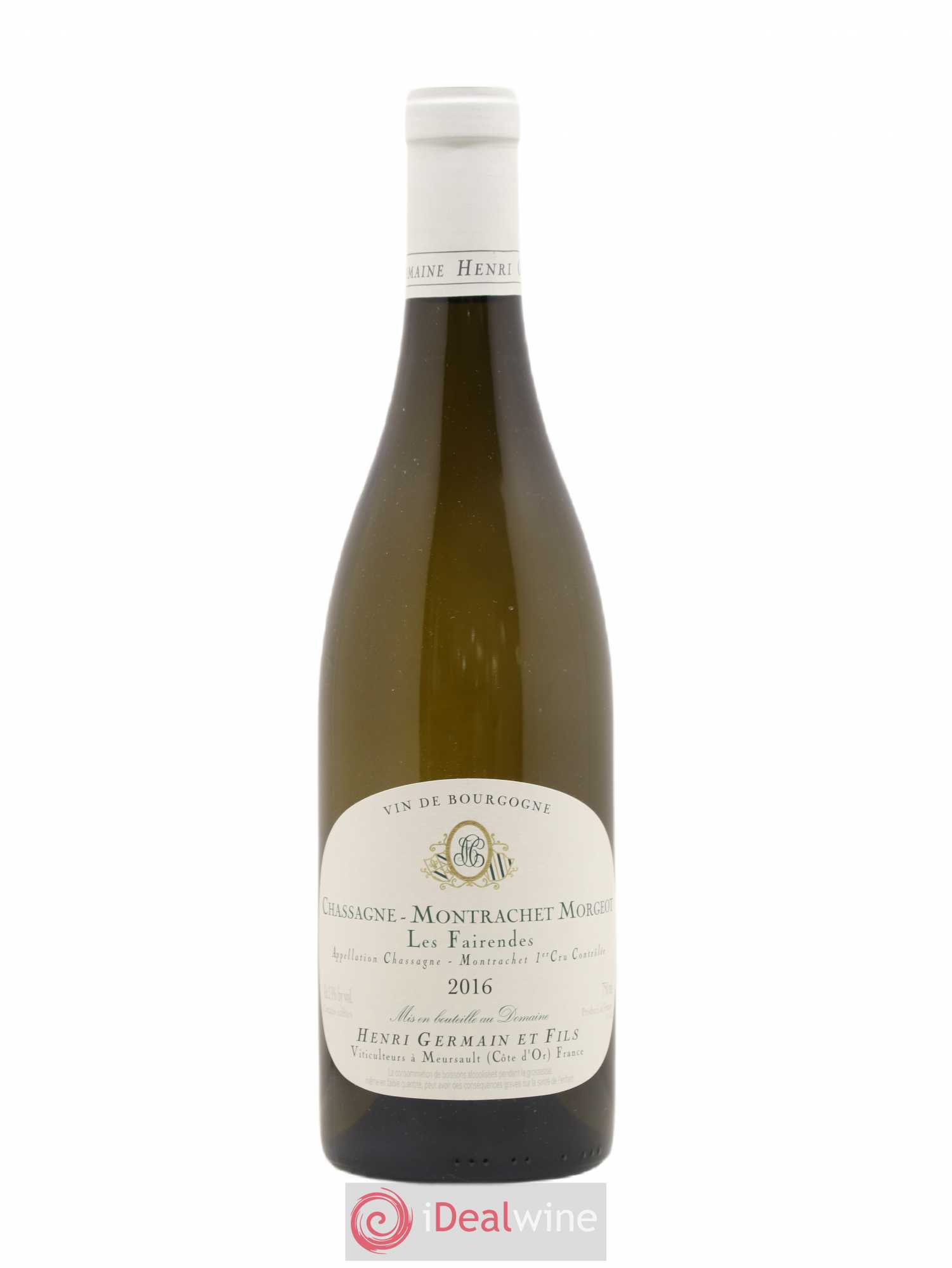 Chassagne-Montrachet 1er Cru Morgeot Les Fairendes Henri Germain 2016 - Lot de 1 bouteille - 0