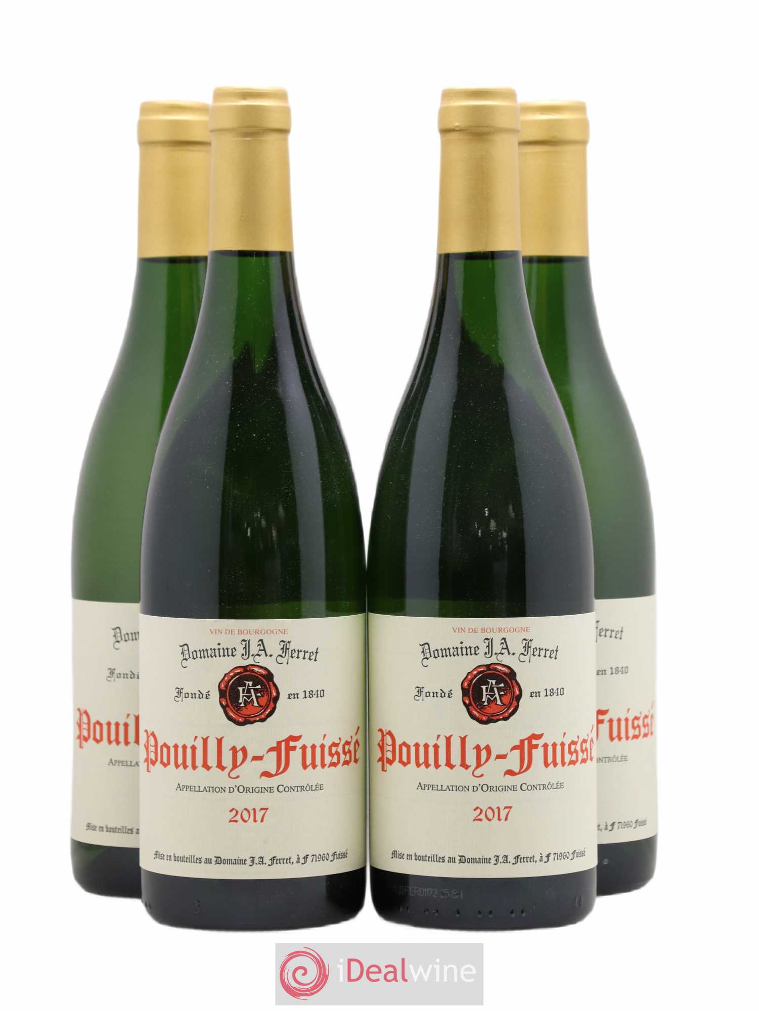Pouilly-Fuissé J.A. Ferret (Domaine) 2017 - Lot de 4 bouteilles - 0