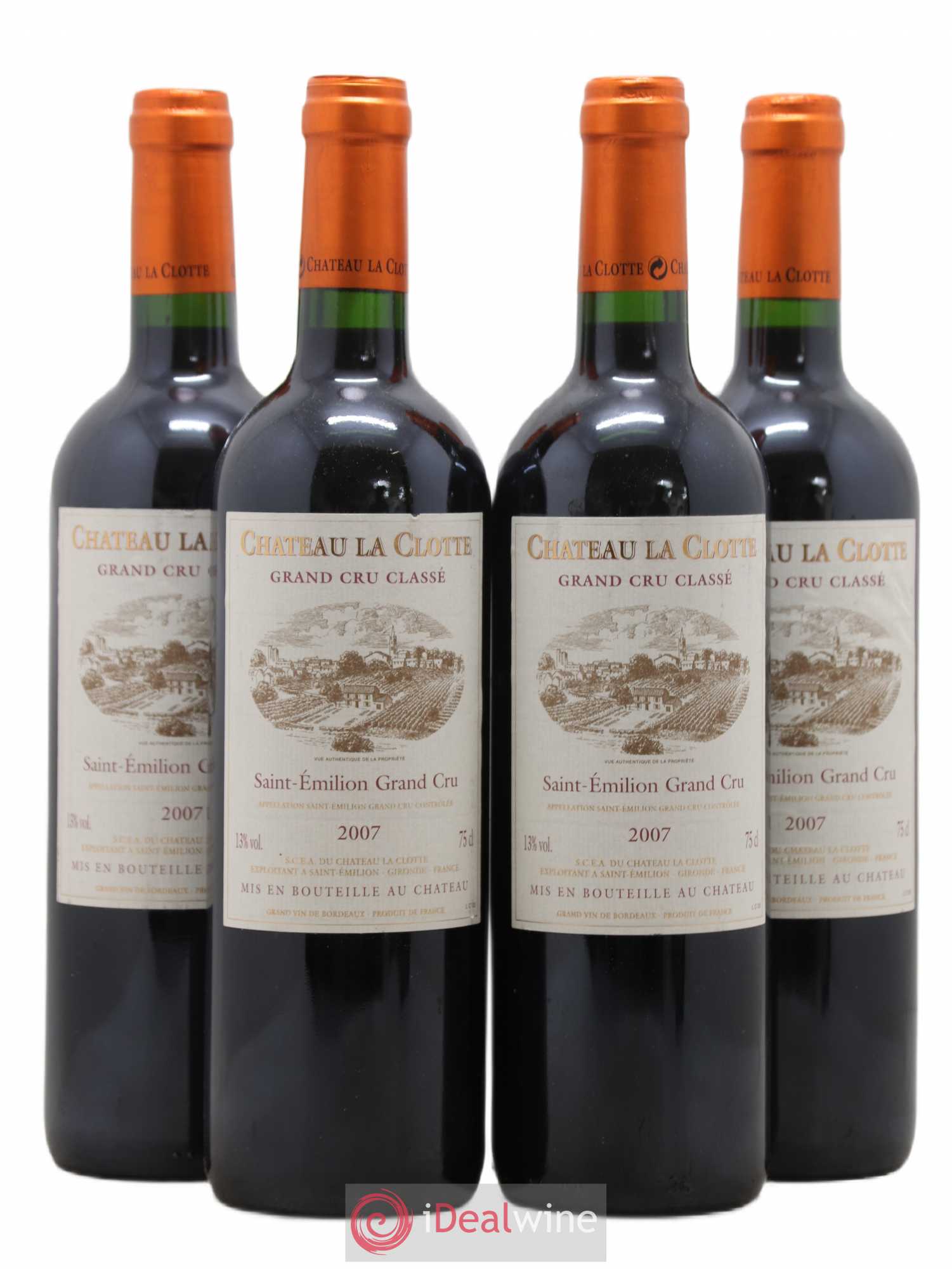 Château la Clotte 2007 - Lot de 4 bouteilles - 0