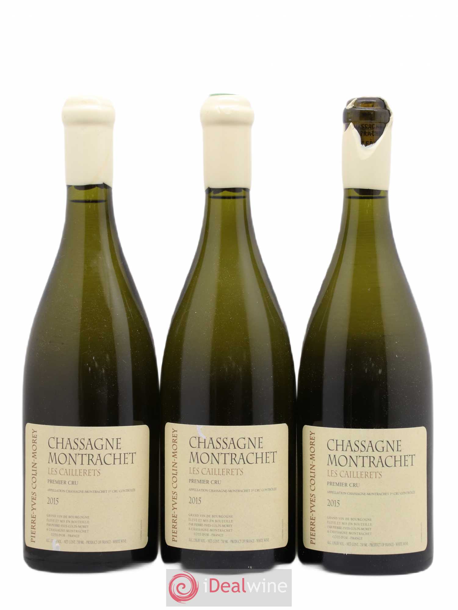 Chassagne-Montrachet 1er Cru Les Caillerets Pierre-Yves Colin Morey 2015 - Lot de 3 bouteilles - 0