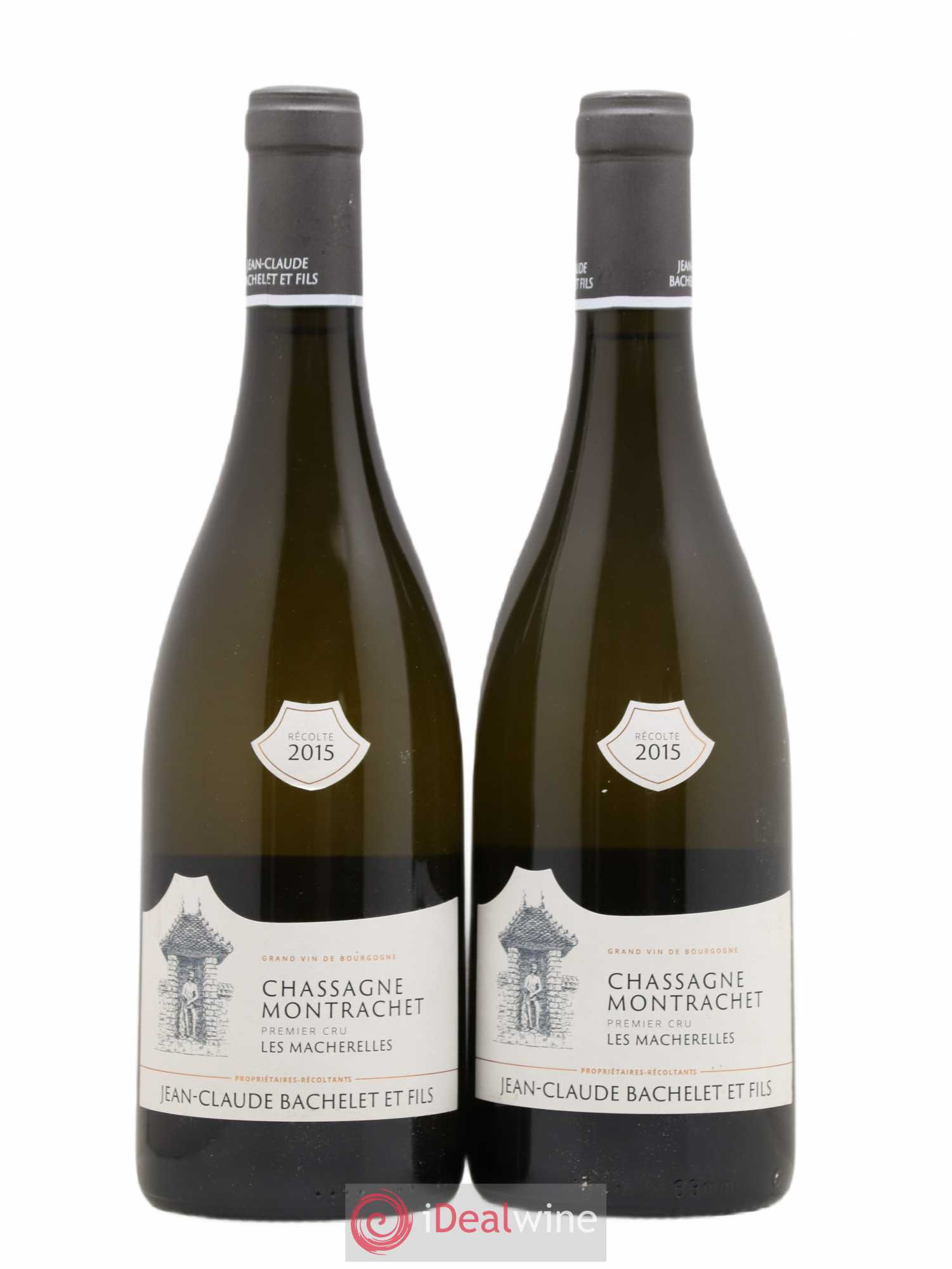 Chassagne-Montrachet 1er Cru Les Macherelles Jean-Claude Bachelet (Domaine) 2015 - Lot de 2 bouteilles - 0