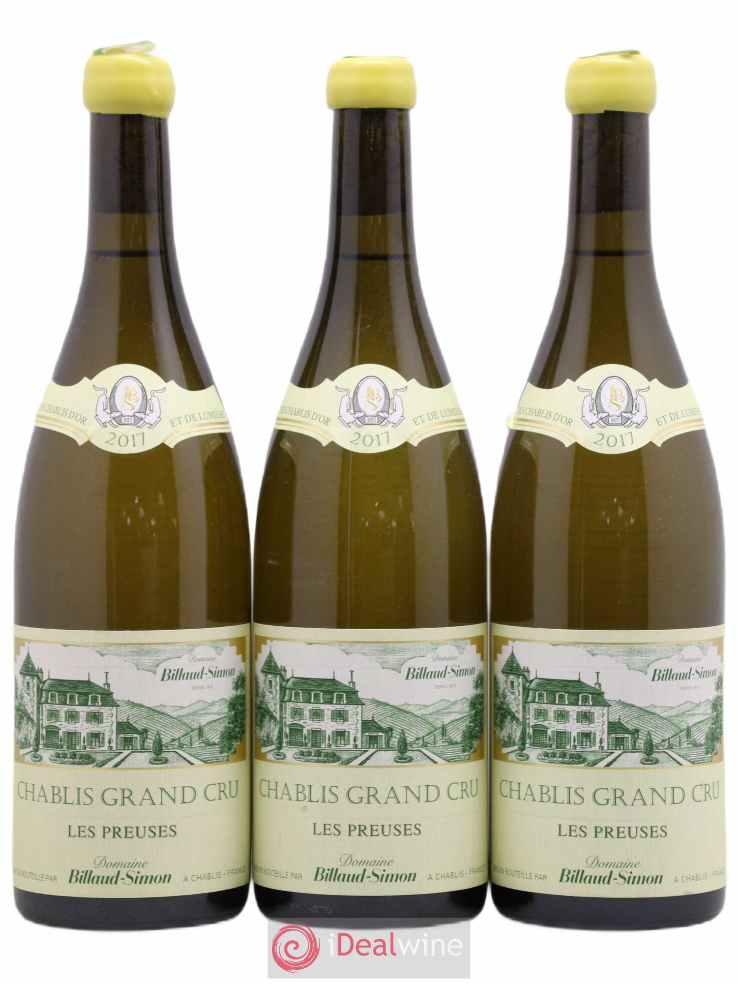 Chablis Grand Cru Les Preuses Billaud-Simon (Domaine) 2017 - Lot de 3 bouteilles - 0