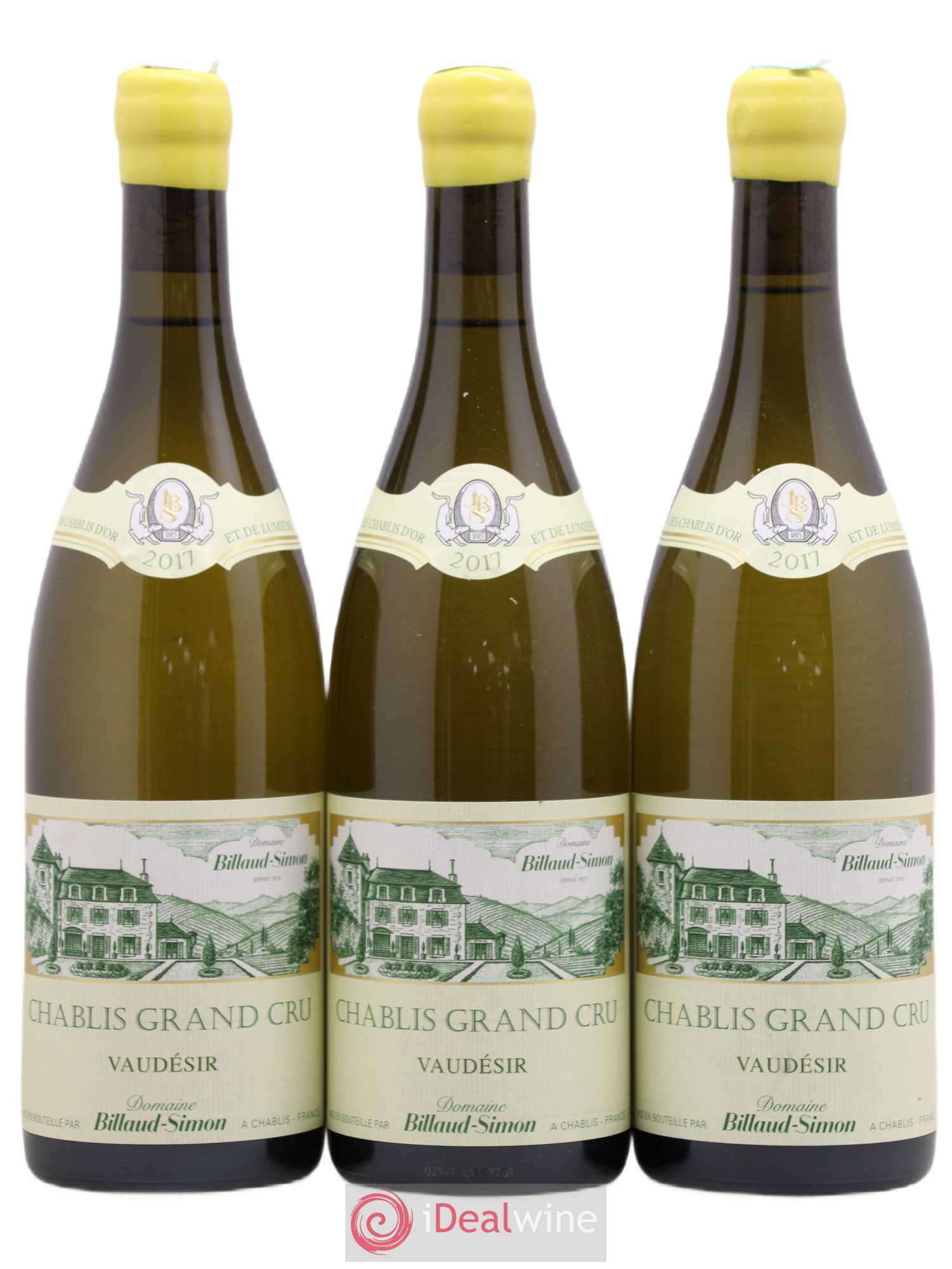 Chablis Grand Cru Vaudésir Billaud-Simon (Domaine) 2017 - Lot de 3 bouteilles - 0