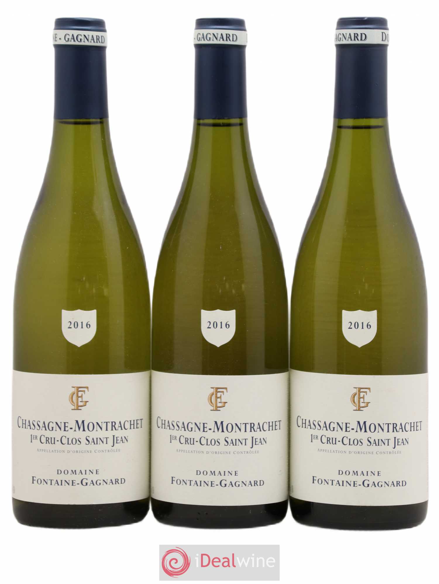 Chassagne-Montrachet 1er Cru Clos Saint-Jean Fontaine-Gagnard (Domaine) 2016 - Lot de 3 bouteilles - 0