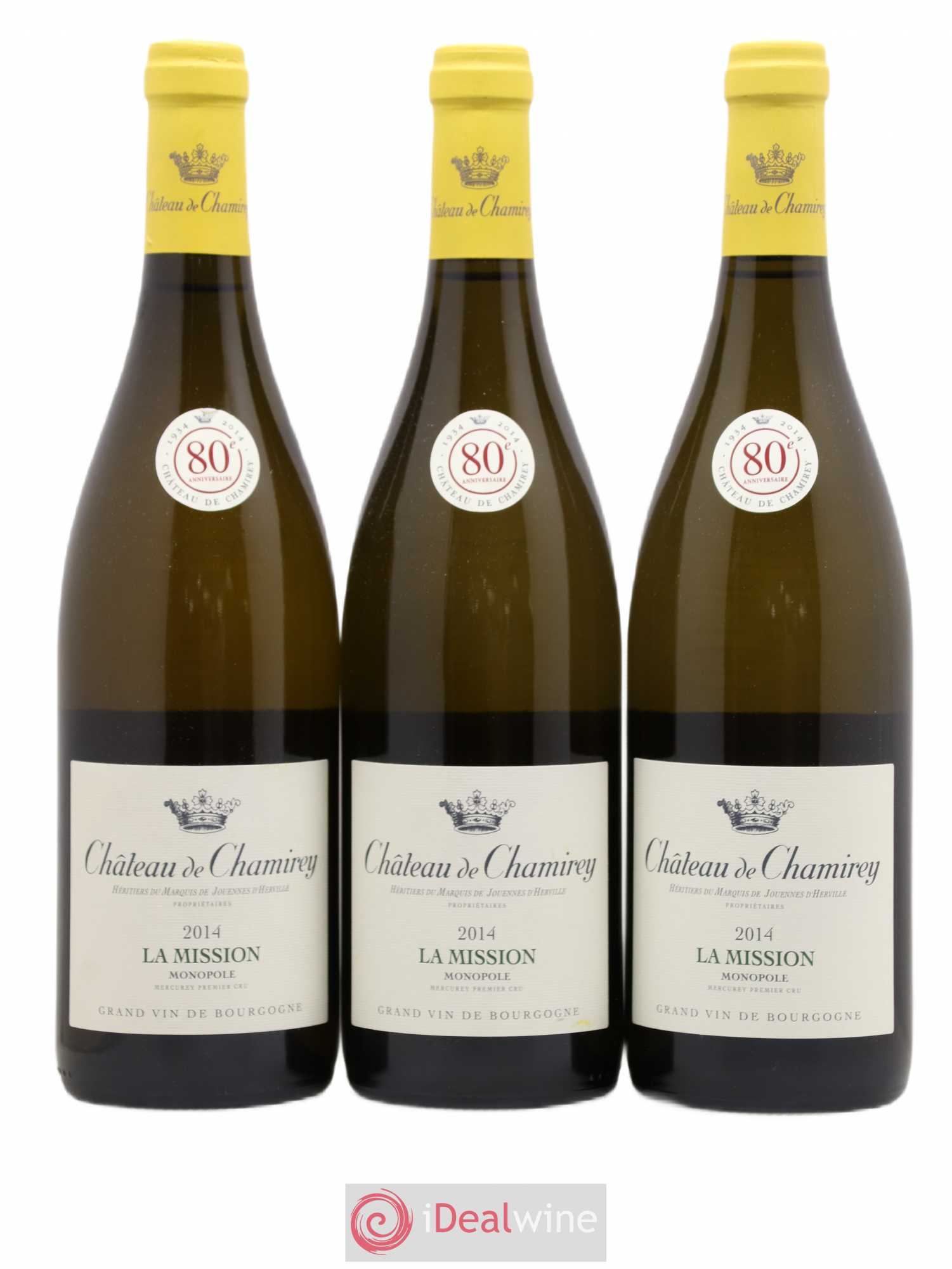 Mercurey 1er Cru La Mission Château de Chamirey 2014 - Lot de 3 bouteilles - 0