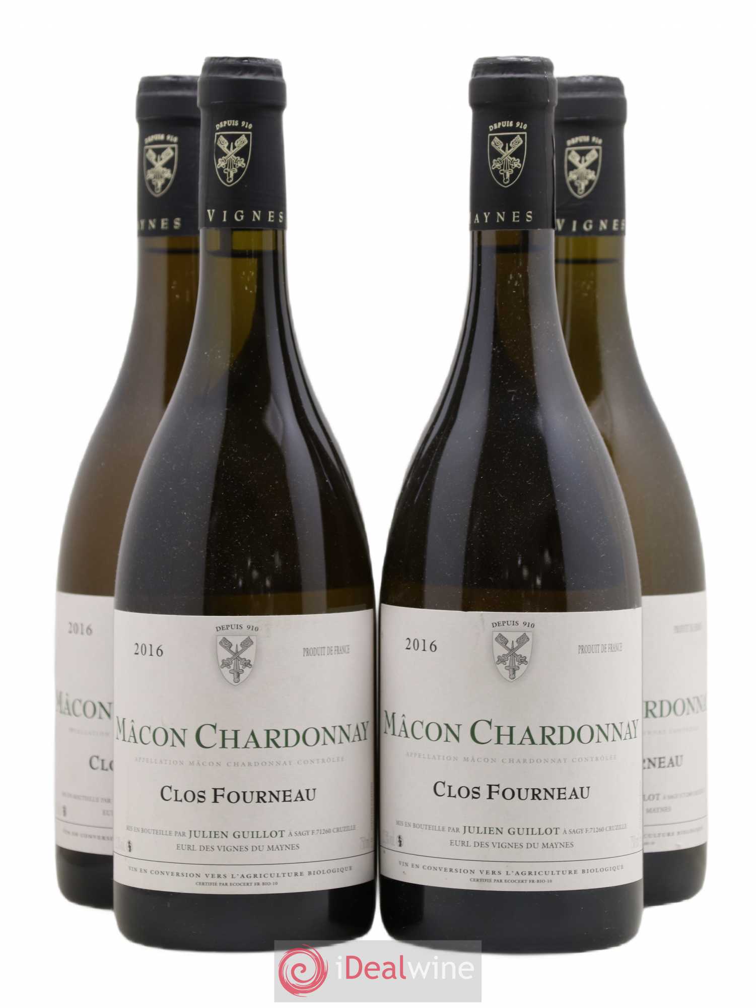 Mâcon Clos Fourneau Julien Guillot 2016 - Posten von 4 Flaschen - 0