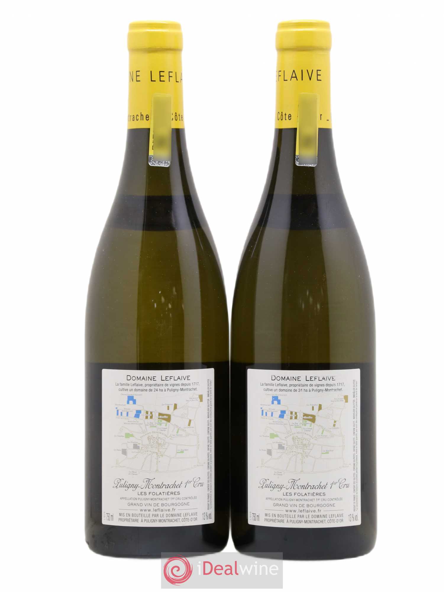 Puligny-Montrachet 1er Cru Les Folatières Leflaive (Domaine) 2015 - Lot de 2 bouteilles - 1