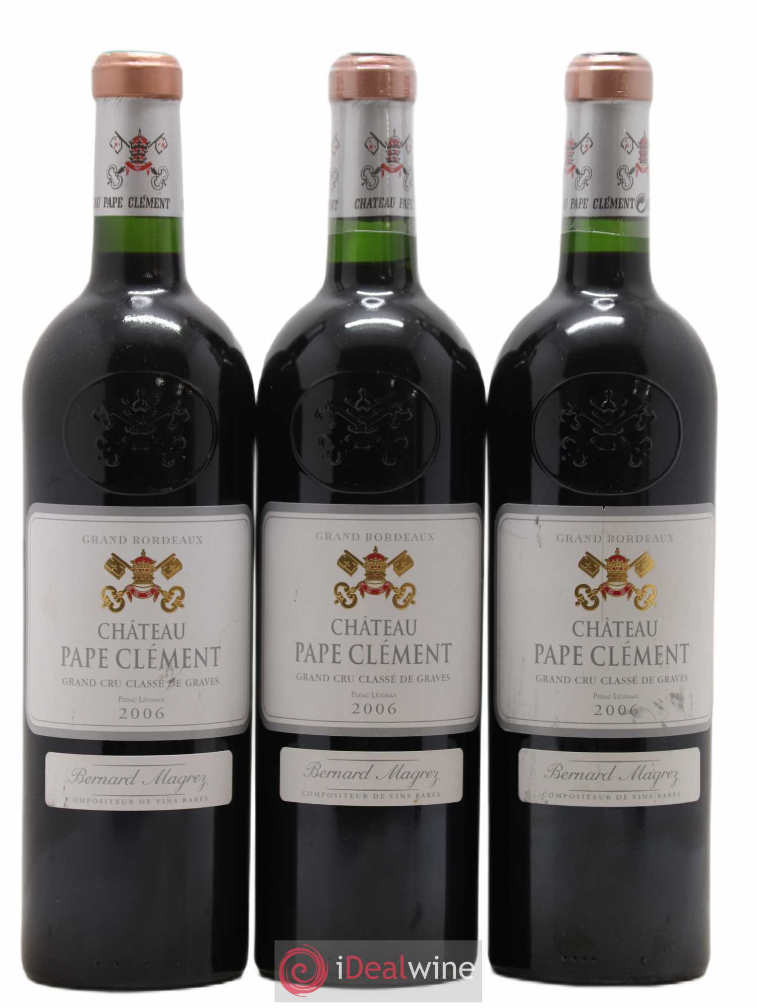 Château Pape Clément Cru Classé de Graves 2006 - Lot de 3 bouteilles - 0