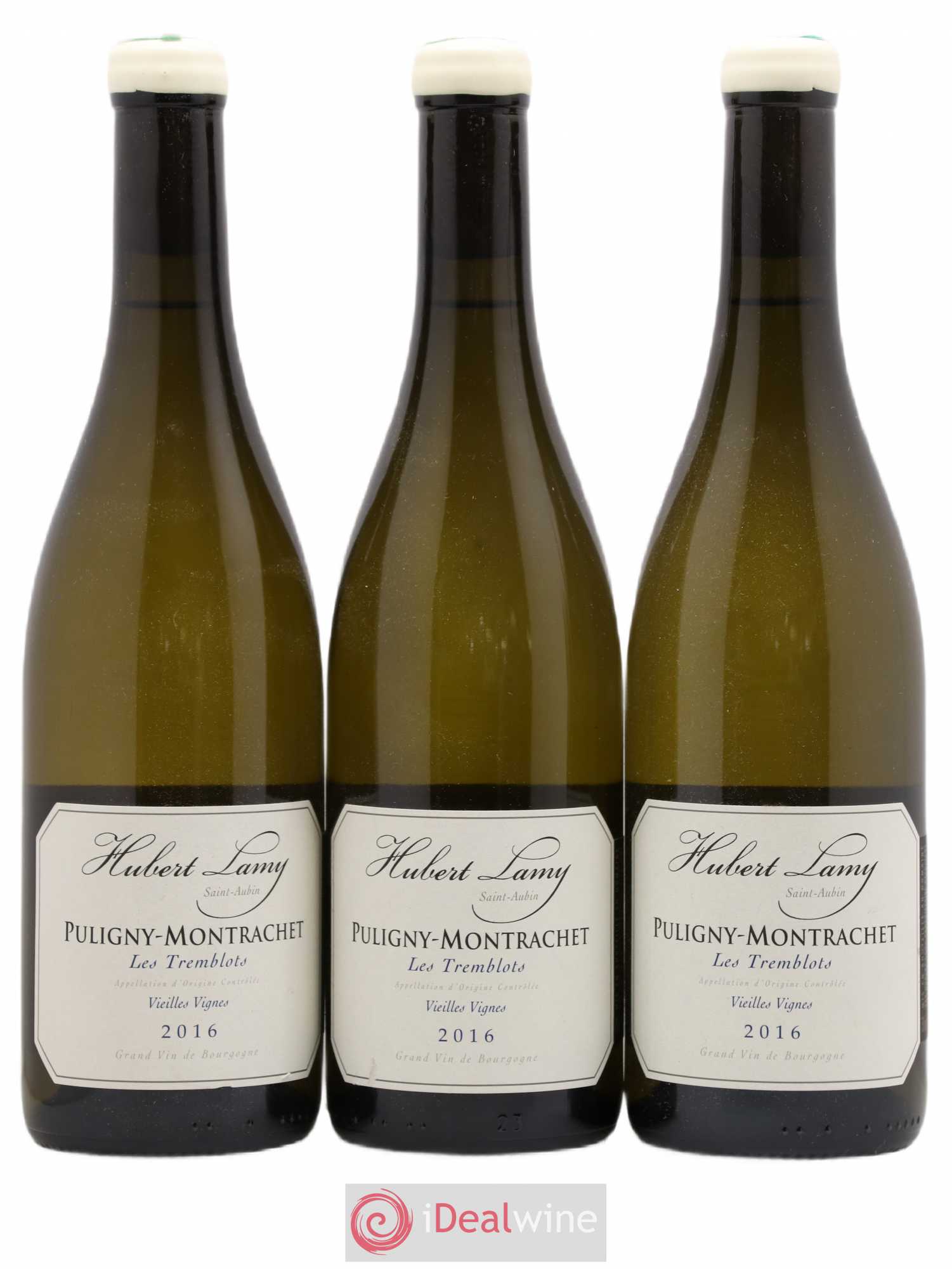 Puligny-Montrachet Les Tremblots Vieilles Vignes Hubert Lamy 2016 - Lot de 3 bouteilles - 0