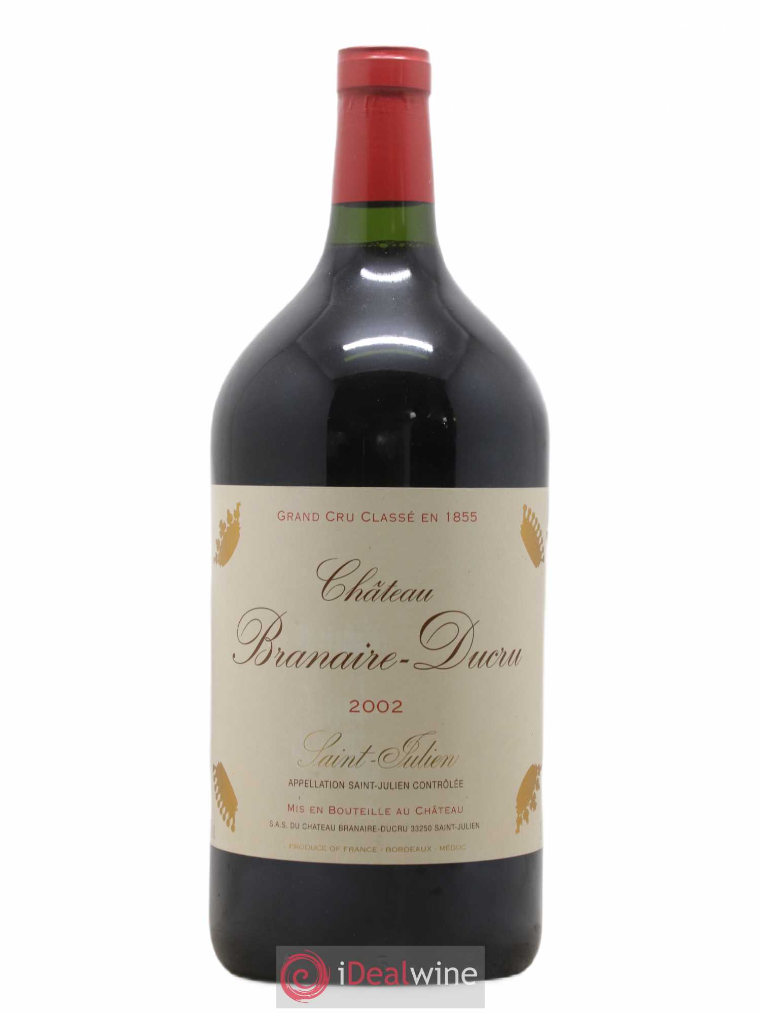 Château Branaire Ducru 4ème Grand Cru Classé 2002 - Lot de 1 double magnum - 0