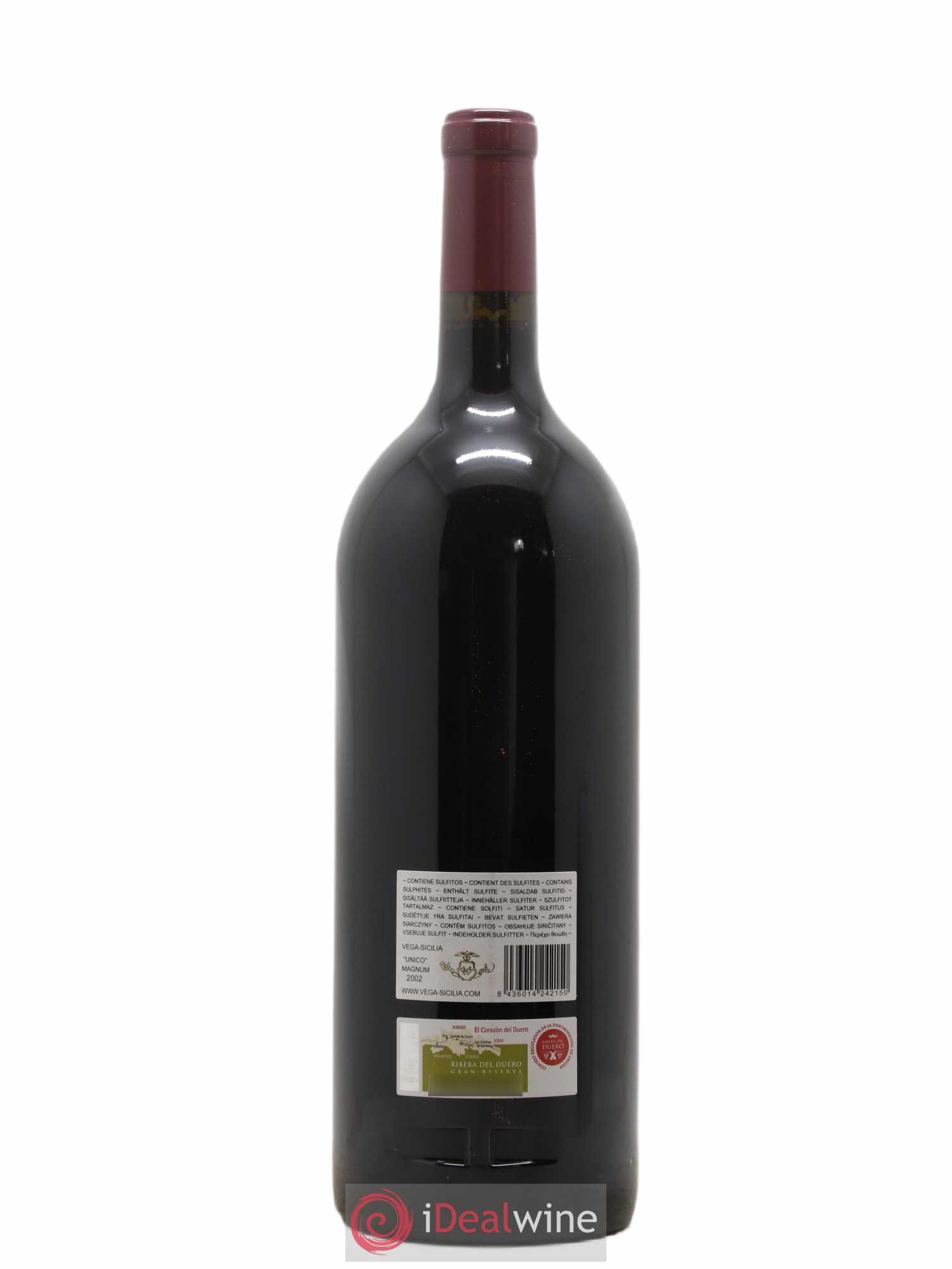 Ribera Del Duero DO Vega Sicilia Unico Famille Alvarez 2002 - Lot de 1 magnum - 1