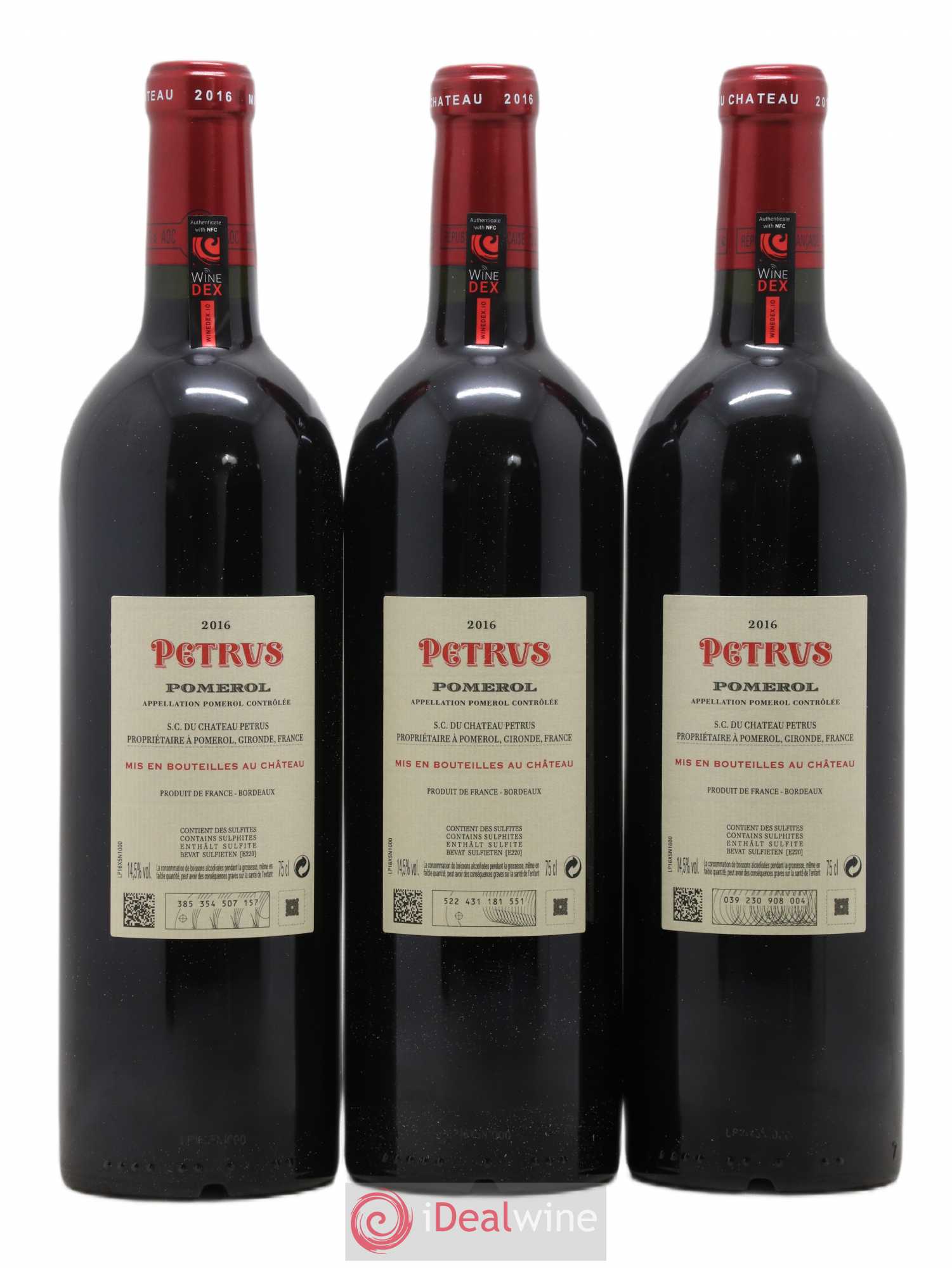 Petrus 2016 - Lot de 3 bouteilles - 1