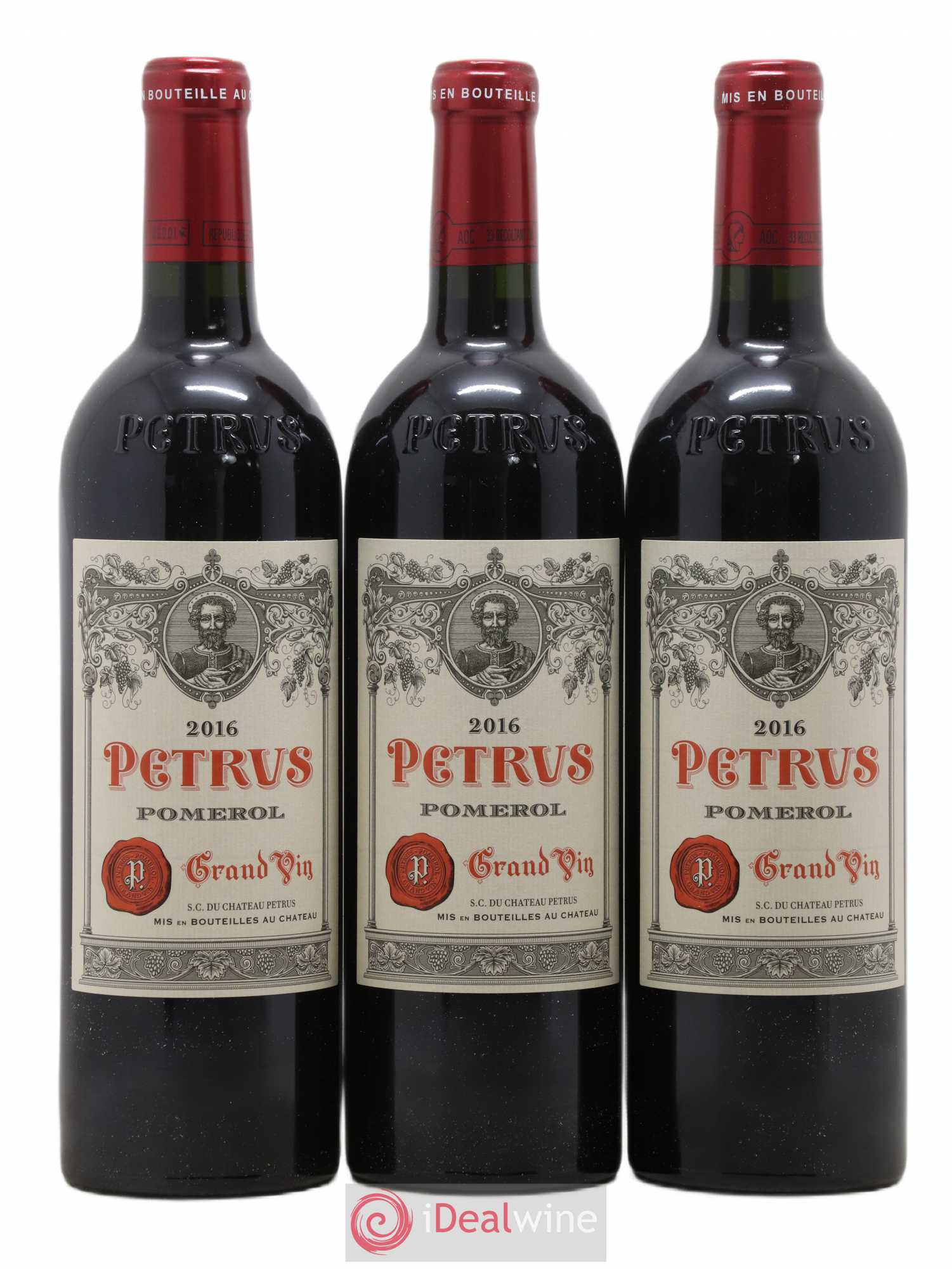 Petrus 2016 - Lot de 3 bouteilles - 0