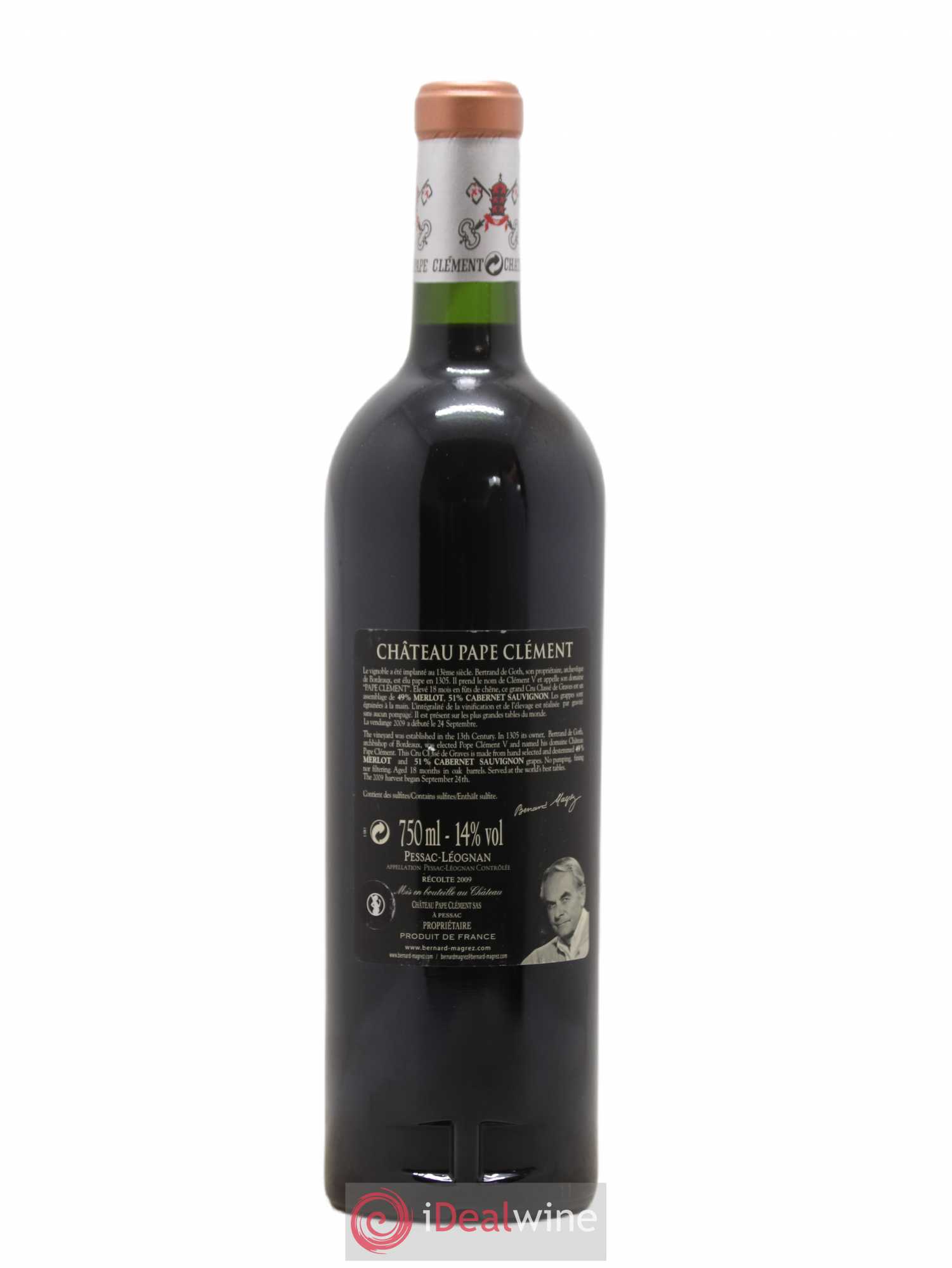 Château Pape Clément Cru Classé de Graves 2009 - Lot de 1 bouteille - 1