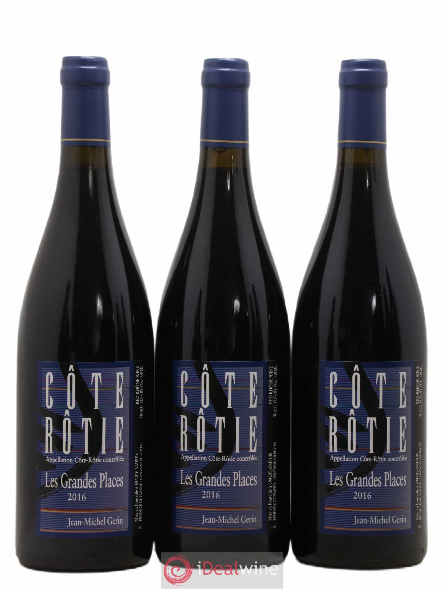 Côte-Rôtie Les Grandes Places Jean-Michel Gerin 2016 - Lotto di 6 bottiglie - 1