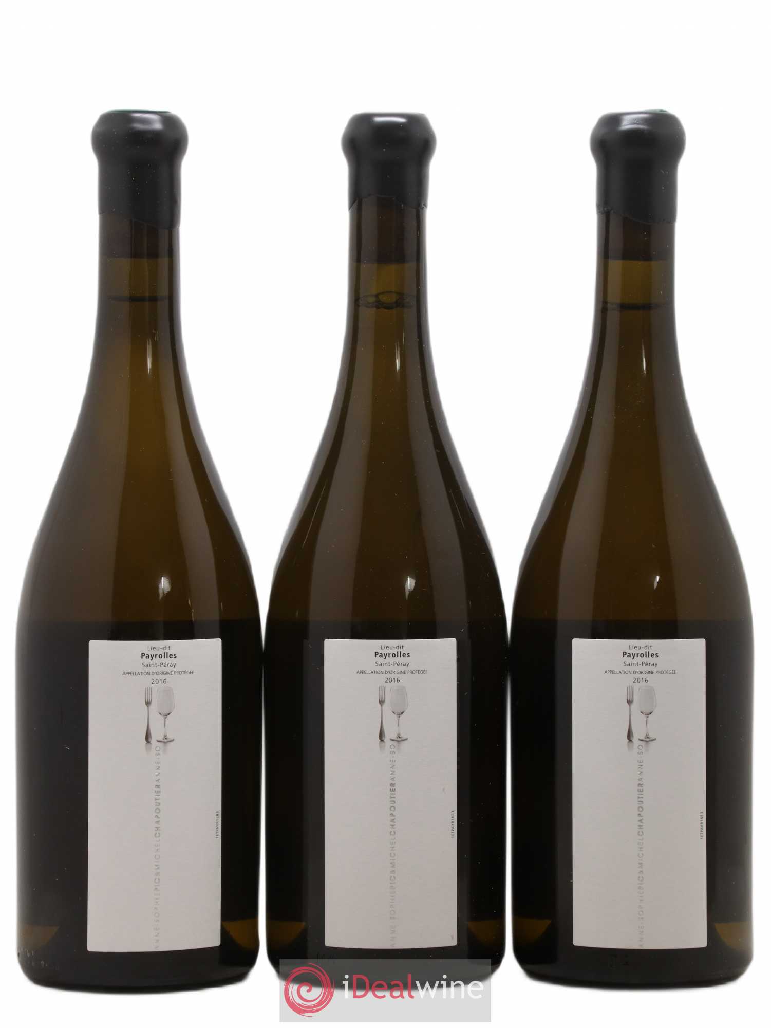 Saint-Péray Payrolle Chapoutier 2016 - Posten von 6 Flaschen - 2