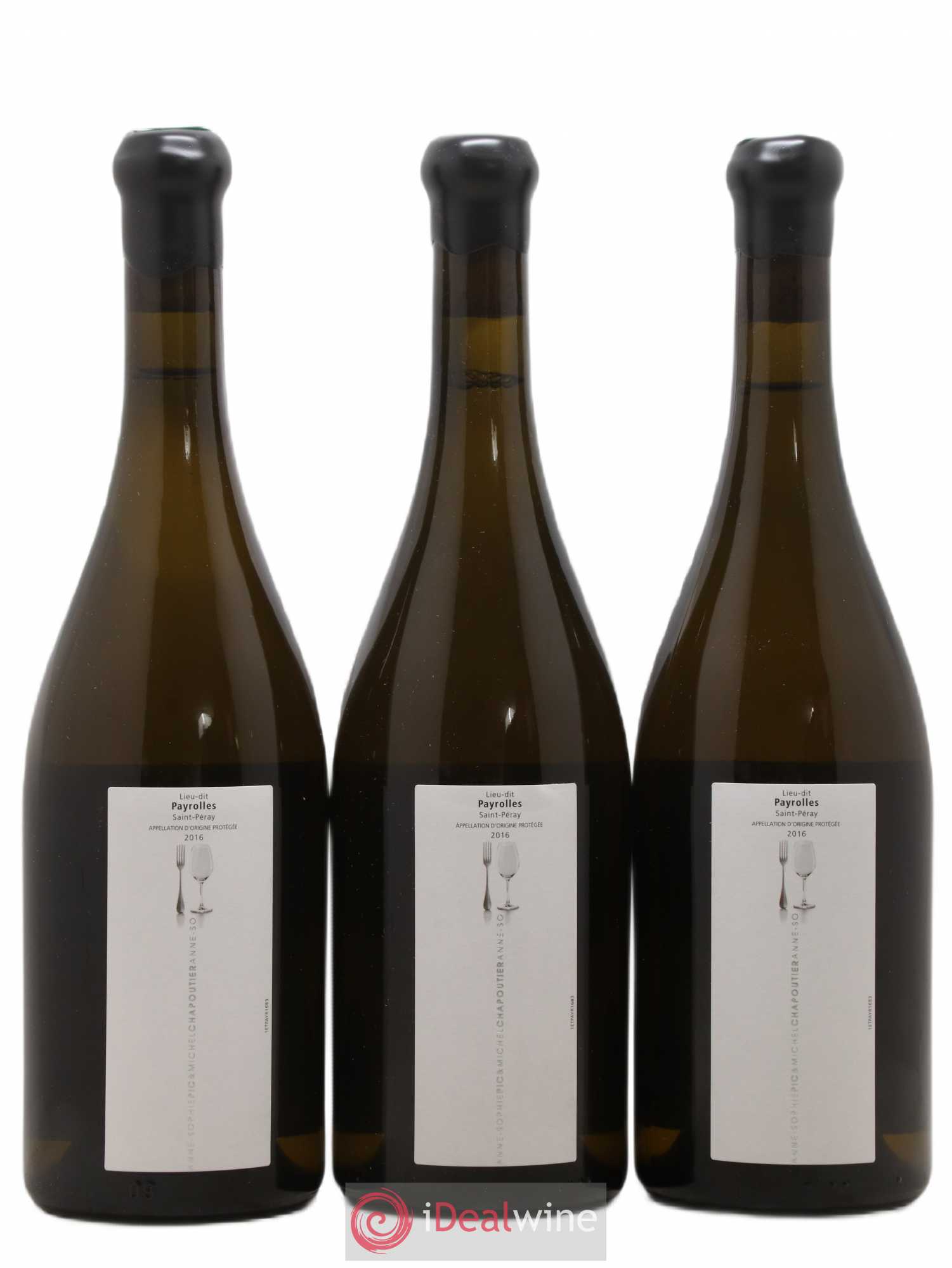 Saint-Péray Payrolle Chapoutier 2016 - Posten von 6 Flaschen - 2