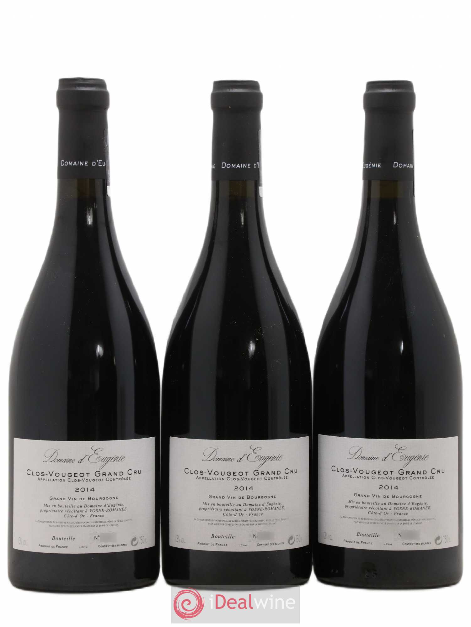 Clos de Vougeot Grand Cru Domaine René Engel - Domaine Eugénie 2014 - Lot de 3 bouteilles - 1
