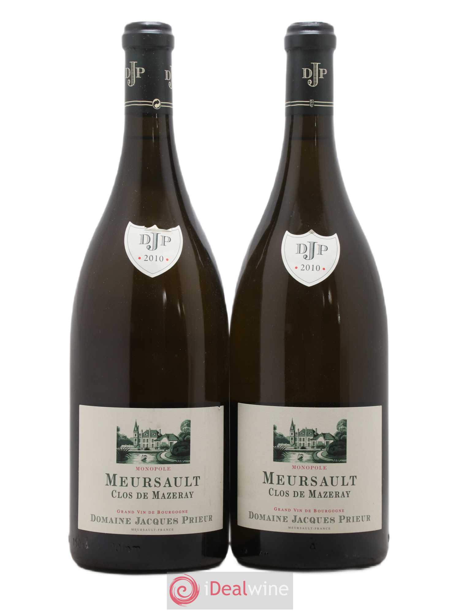 Meursault Clos de Mazeray Monopole Jacques Prieur (Domaine) 2010 - Lot de 2 magnums - 0