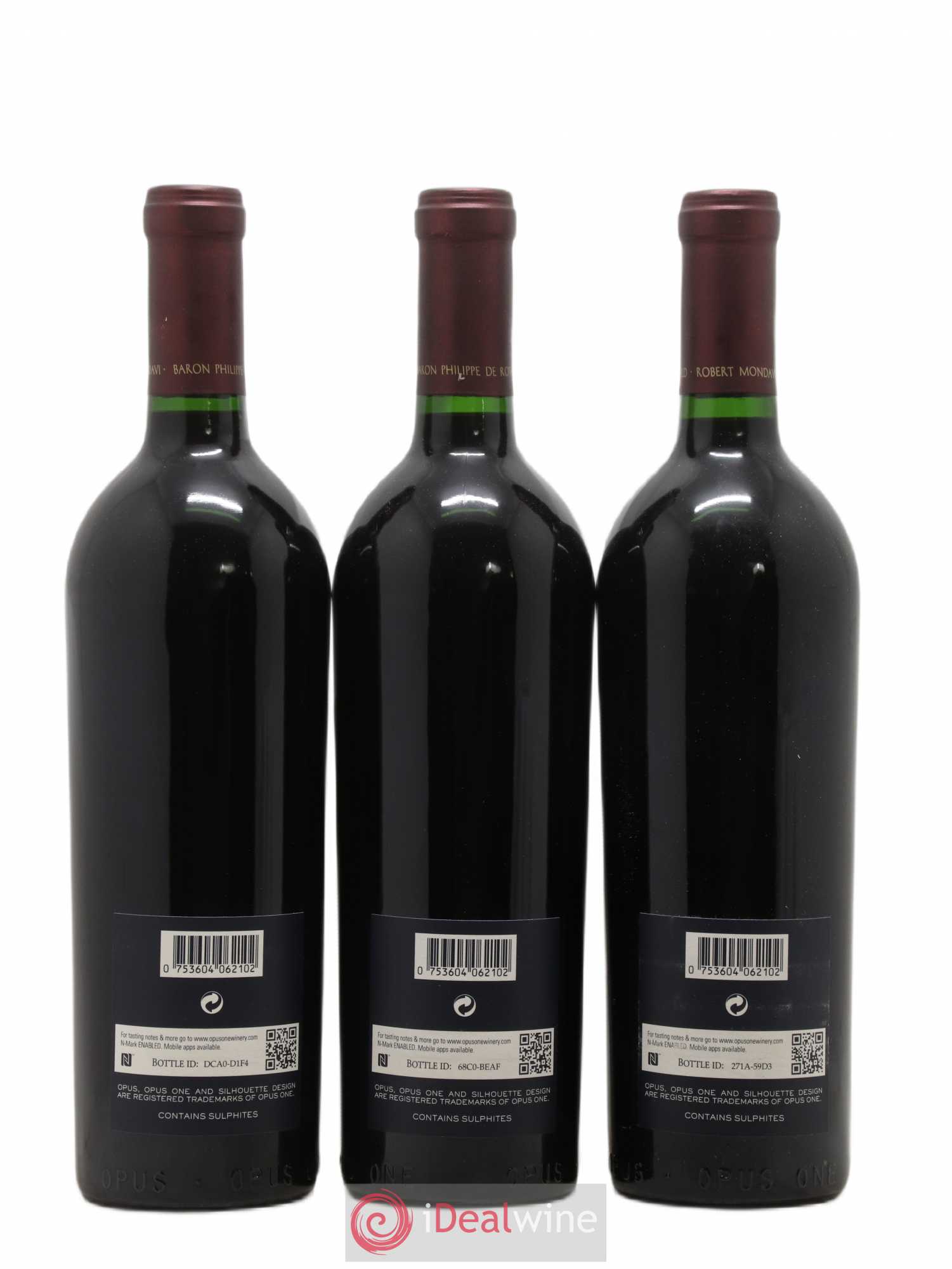 Napa Valley Opus One Robert Mondavi 2010 - Lot de 3 bouteilles - 1