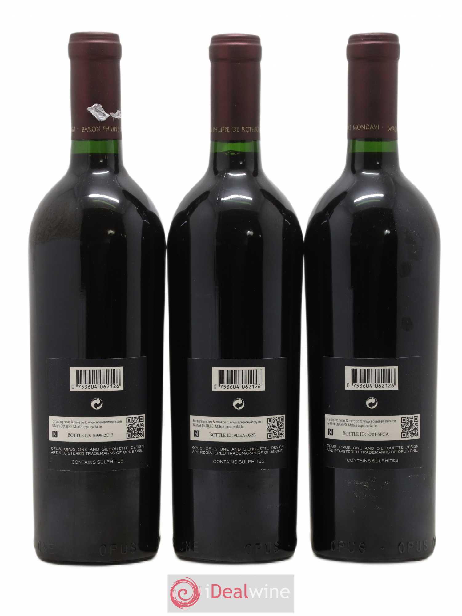 Napa Valley Opus One Robert Mondavi 2012 - Lot de 3 bouteilles - 1