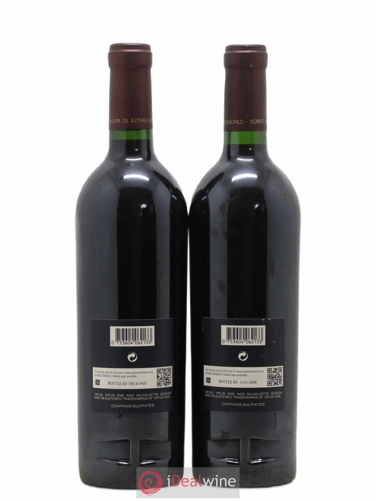 Napa Valley Opus One Robert Mondavi 2013 - Lot of 2 bottles - 1