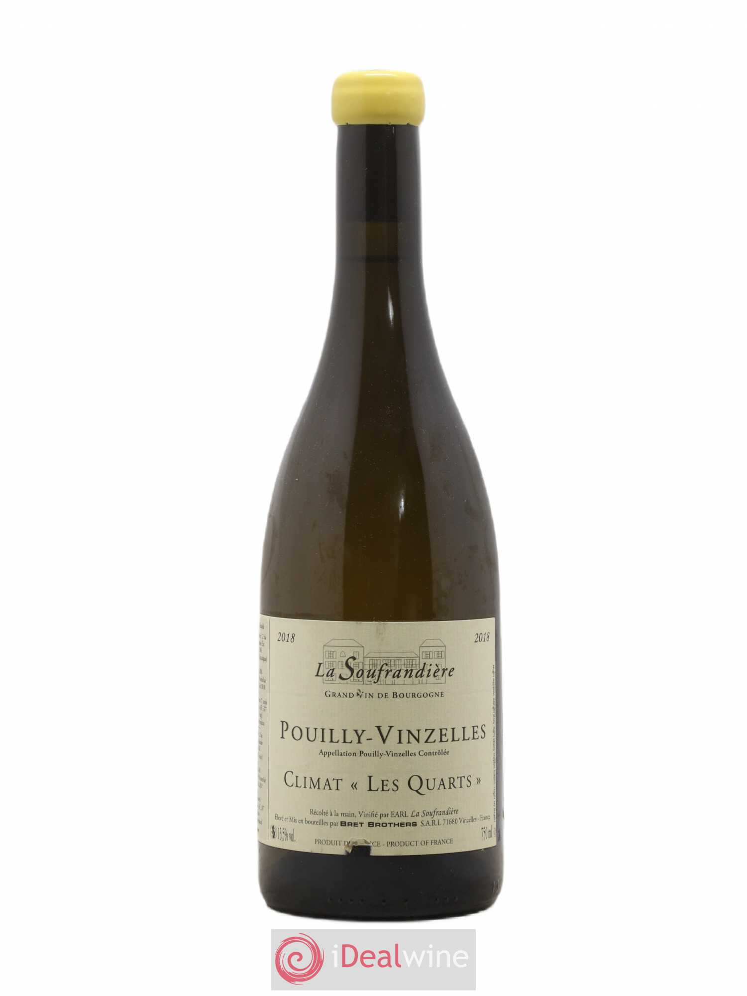 Pouilly-Vinzelles Les Quarts La Soufrandière - Bret Brothers 2018 - Lot de 1 bouteille - 0