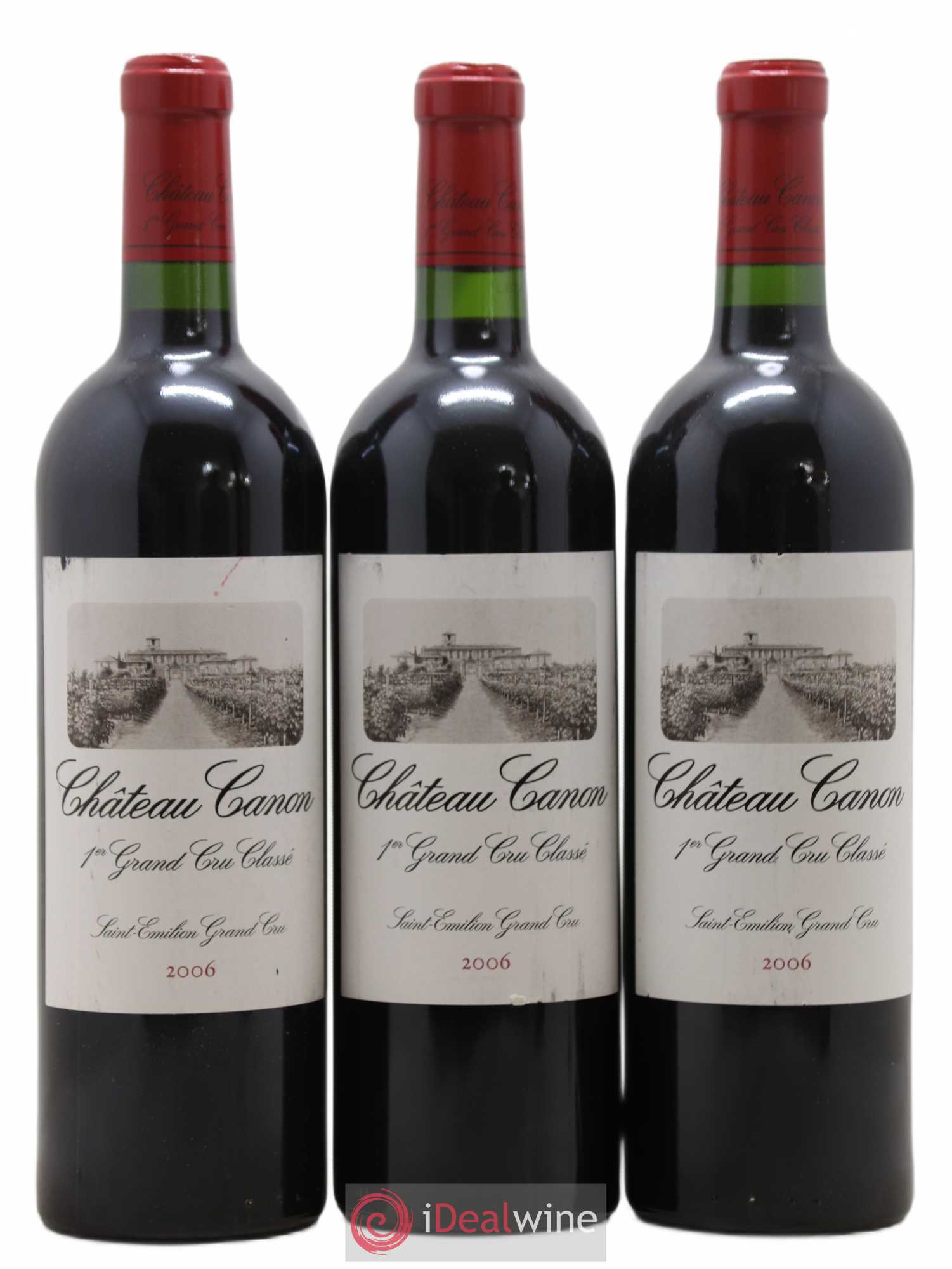 Château Canon 1er Grand Cru Classé B 2006 - Lot de 3 bouteilles - 0