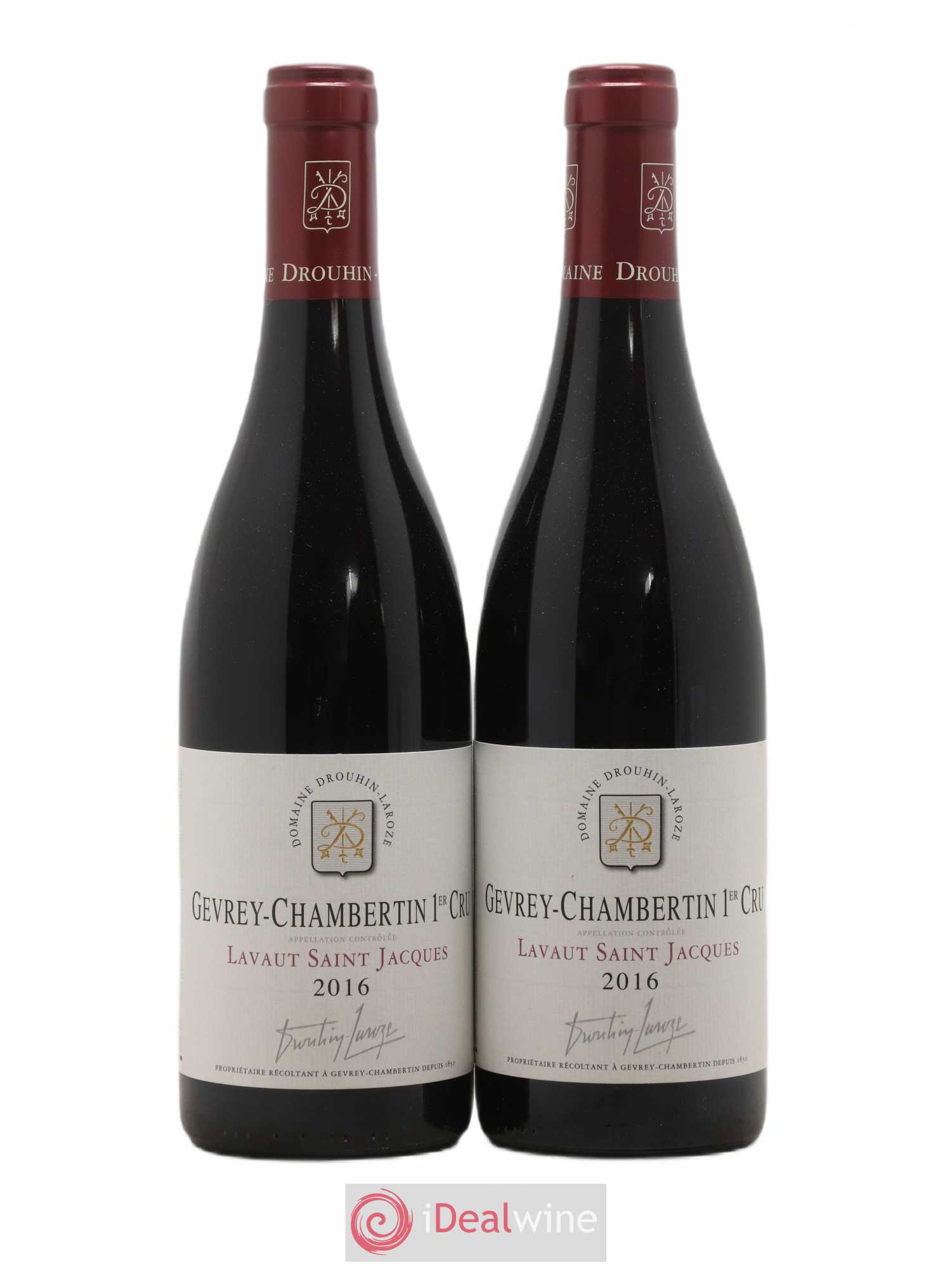 Gevrey-Chambertin 1er Cru Lavaut Saint-Jacques Domaine Drouhin-Laroze Jacques Laroze 2016 - Lot de 2 bouteilles - 0
