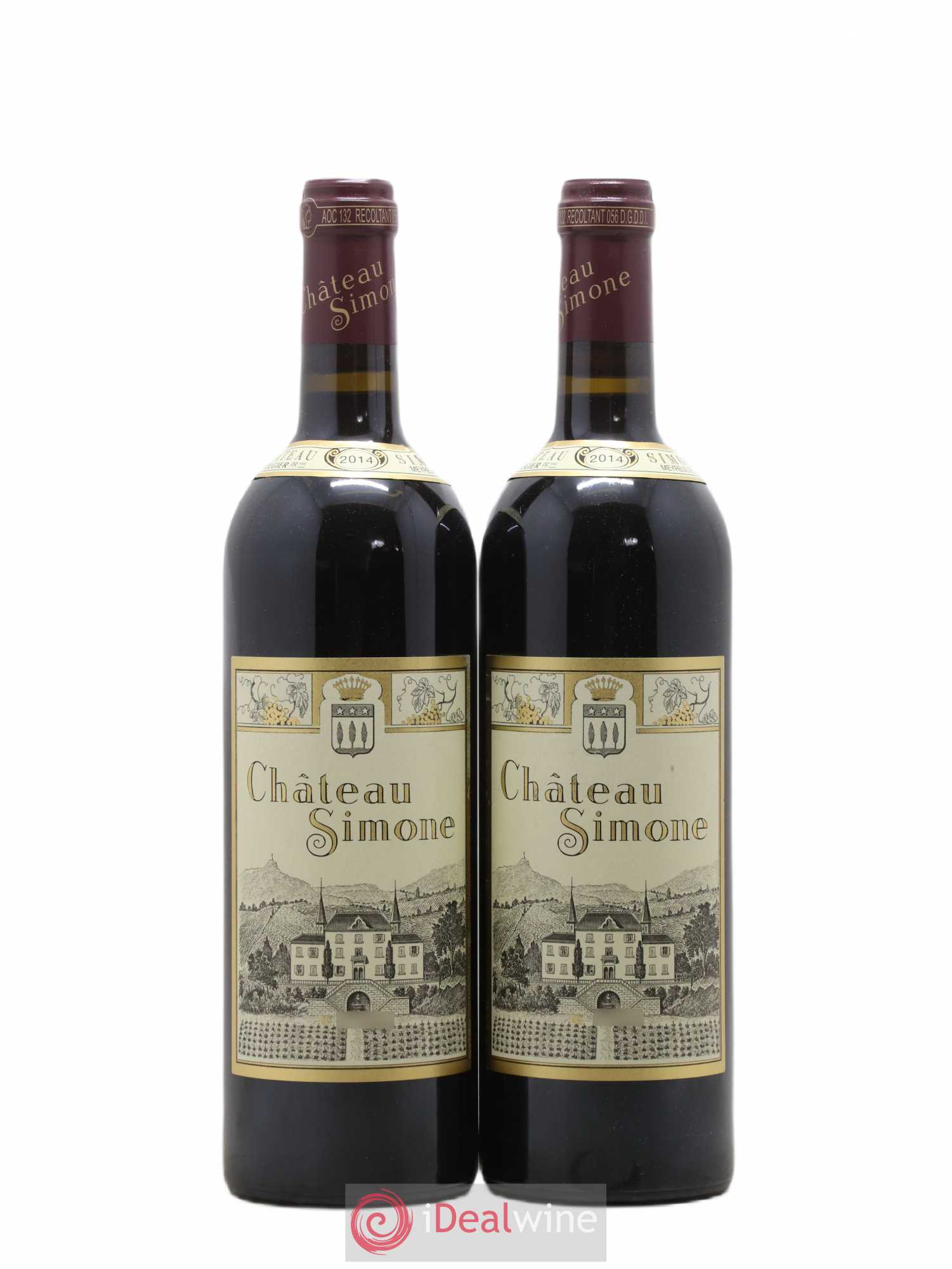 Palette Château Simone Famille Rougier 2014 - Posten von 2 Flaschen - 0