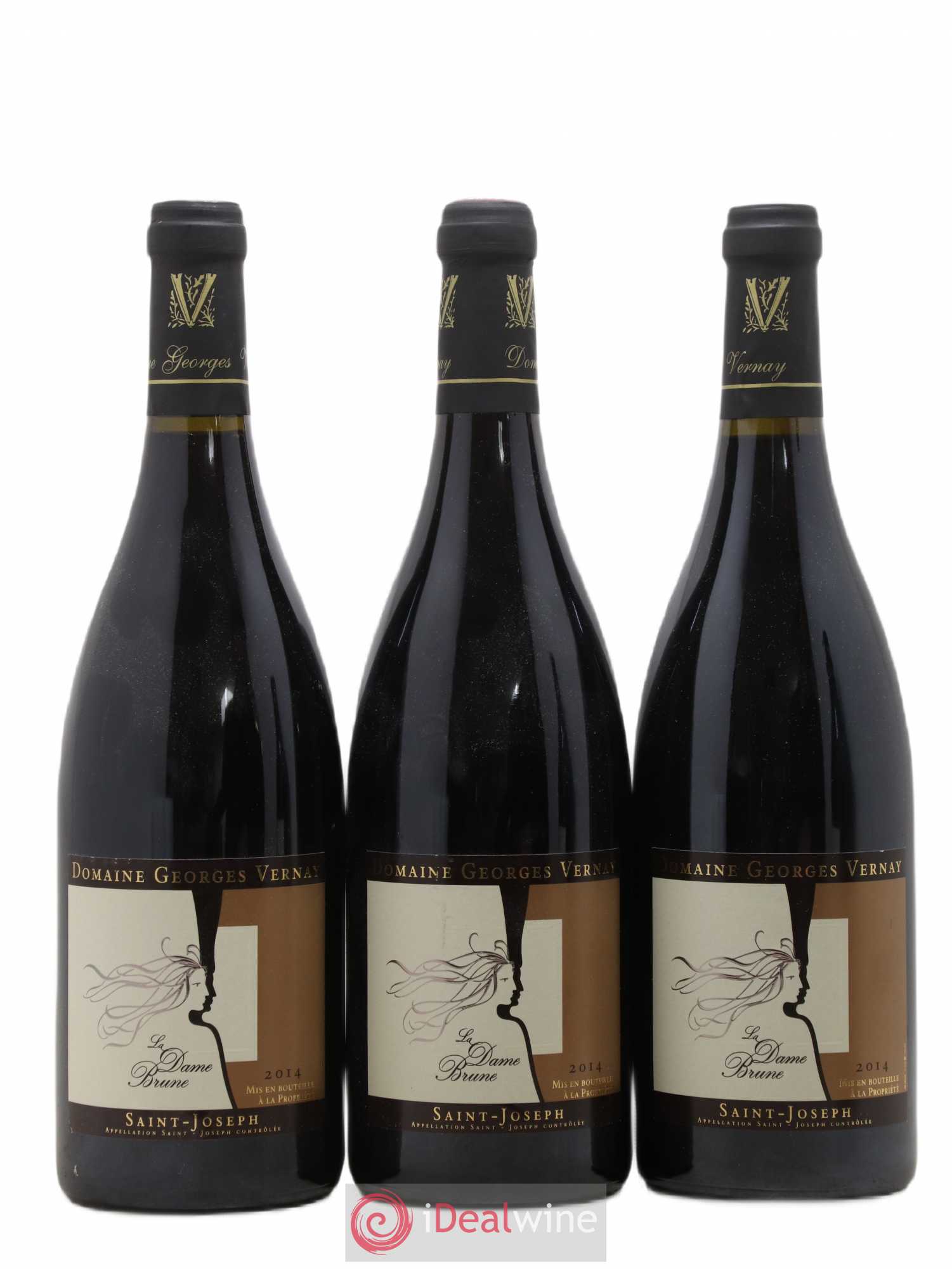 Saint-Joseph La Dame Brune Georges Vernay 2014 - Lot de 3 bouteilles - 0